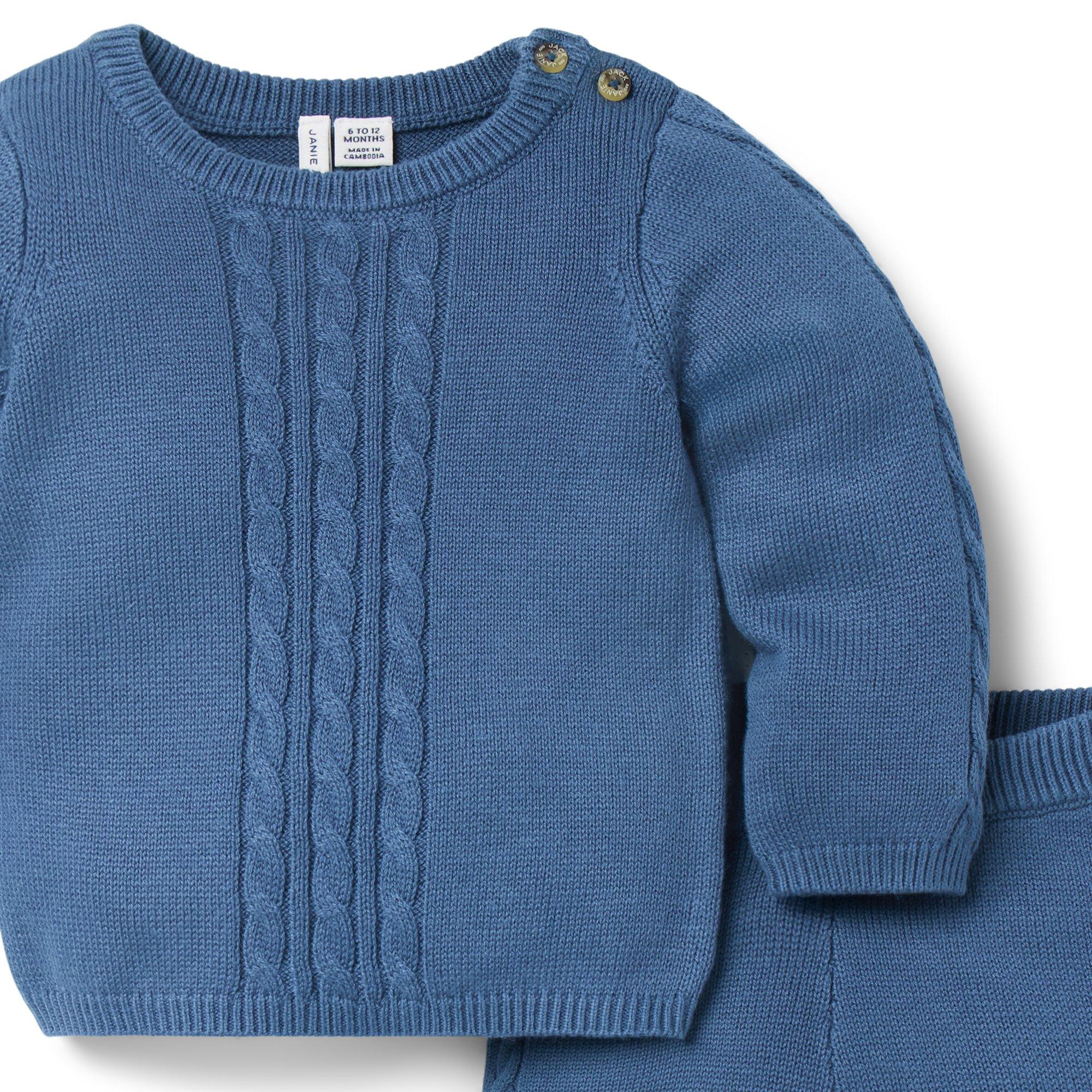 Baby Cable Knit Matching Set image number 1