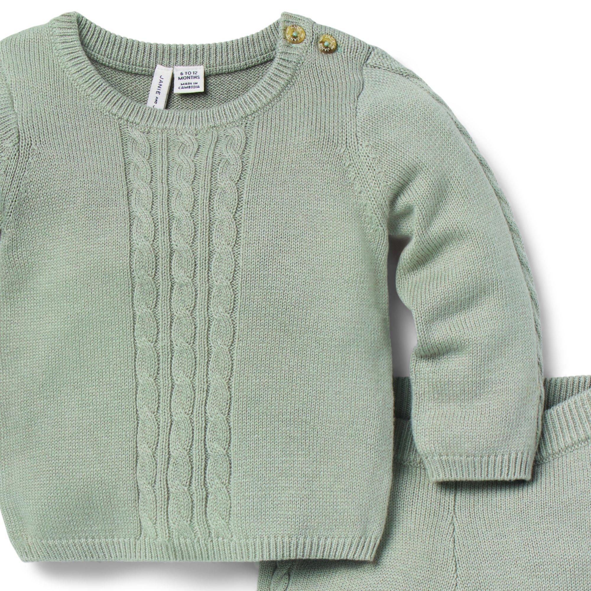 Baby Cable Knit Matching Set image number 1