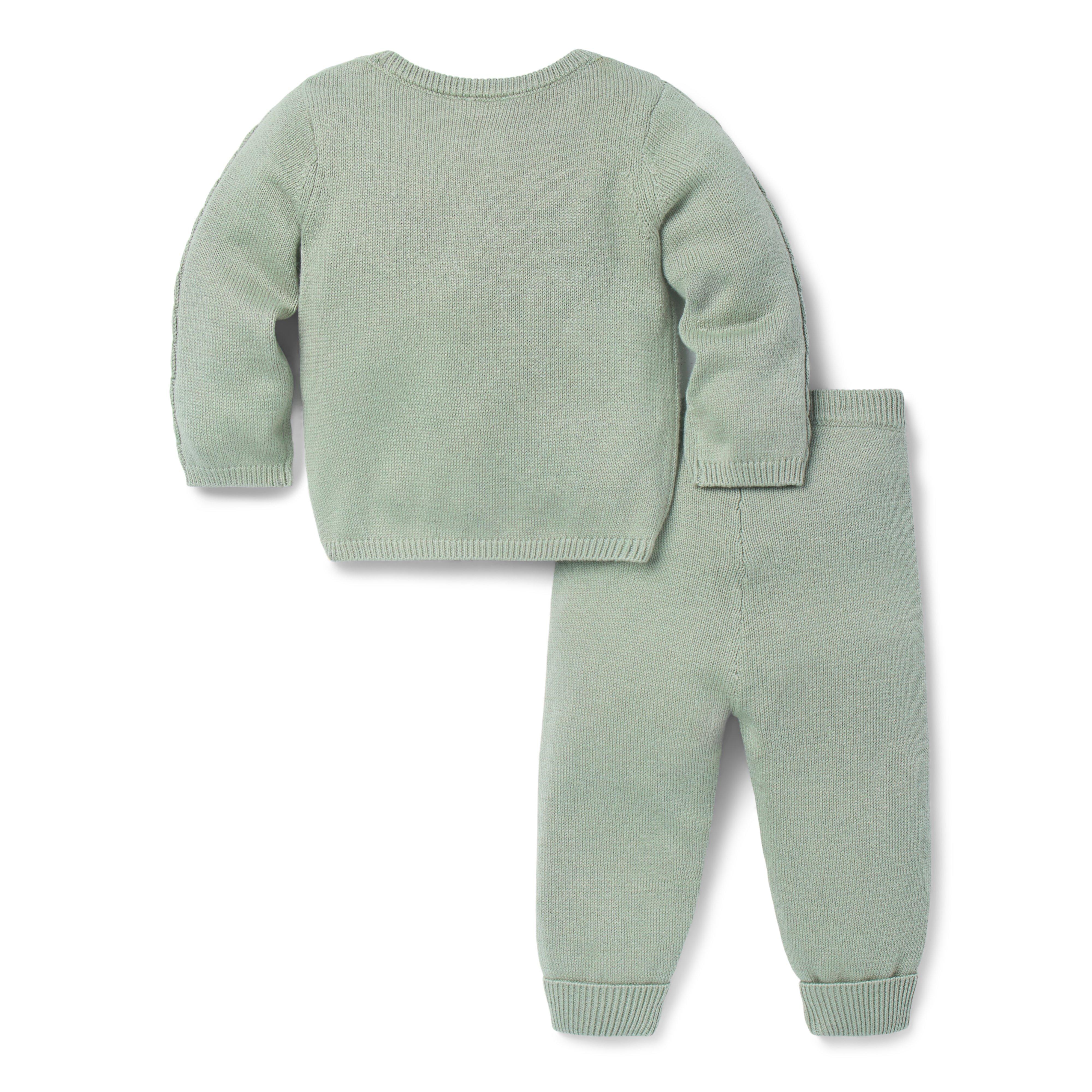 Baby Cable Knit Matching Set image number 2