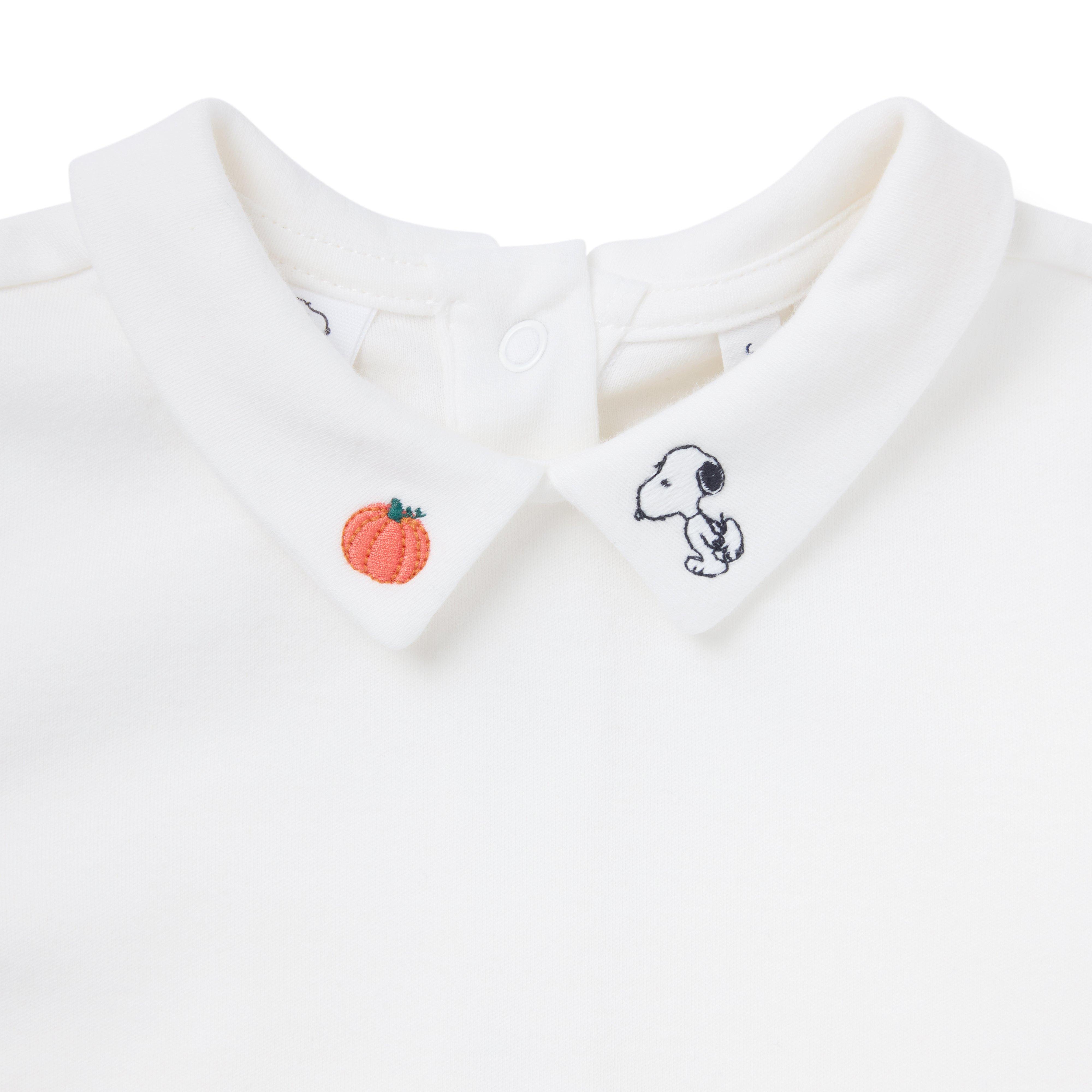 Peanuts Snoopy Collar Baby Bodysuit image number 1