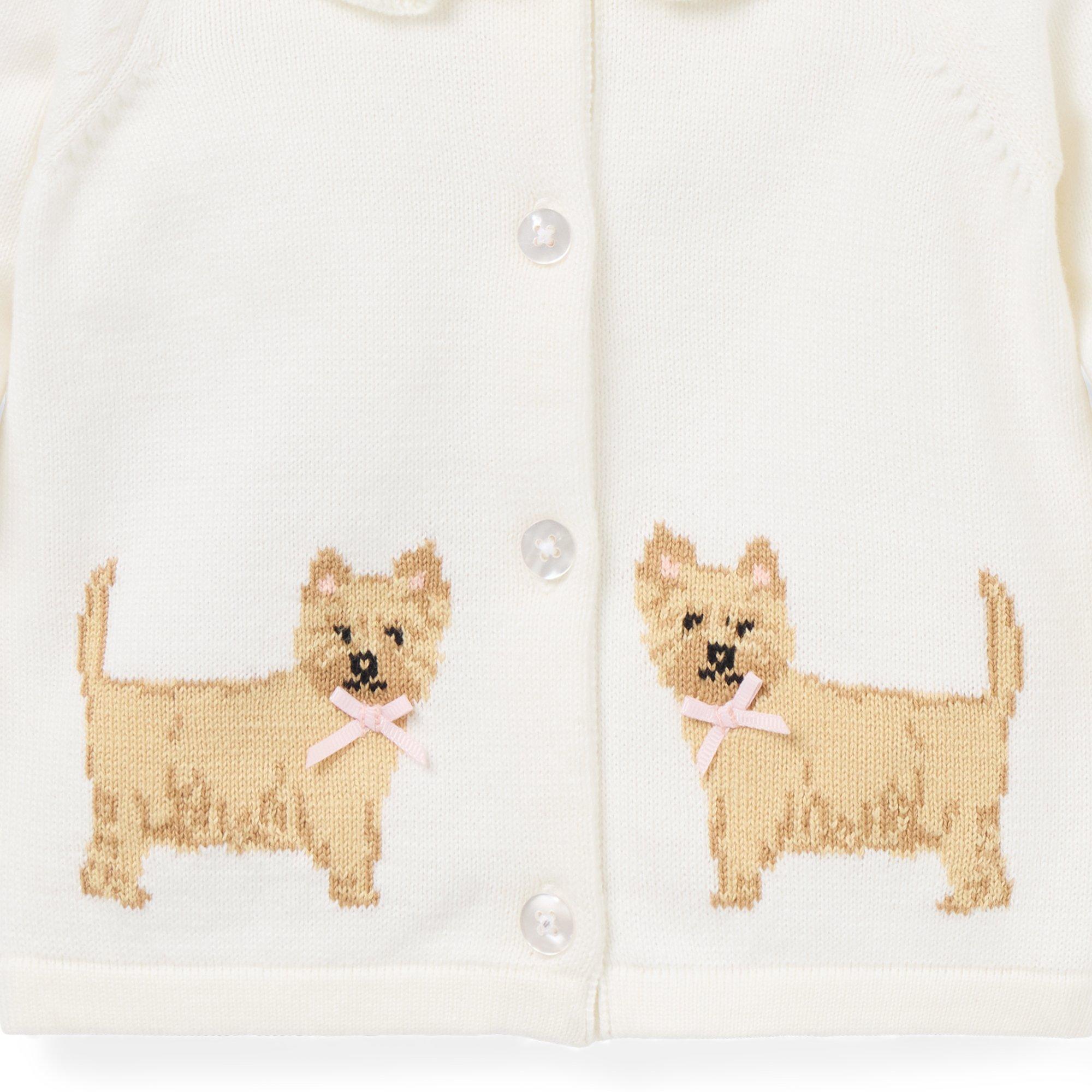 Baby Dog Ruffle Collar Cardigan image number 1