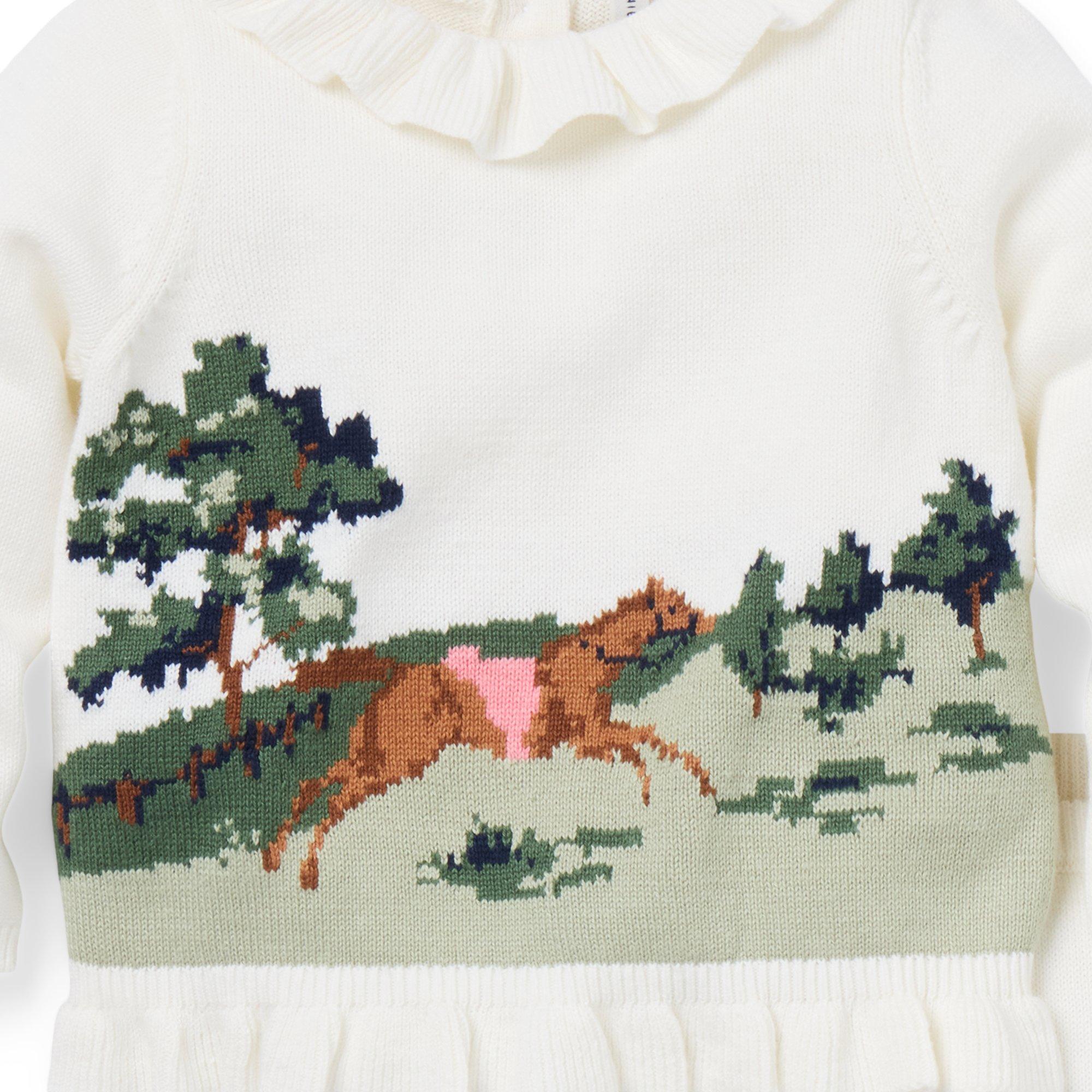 Baby Horse Matching Sweater Set image number 1