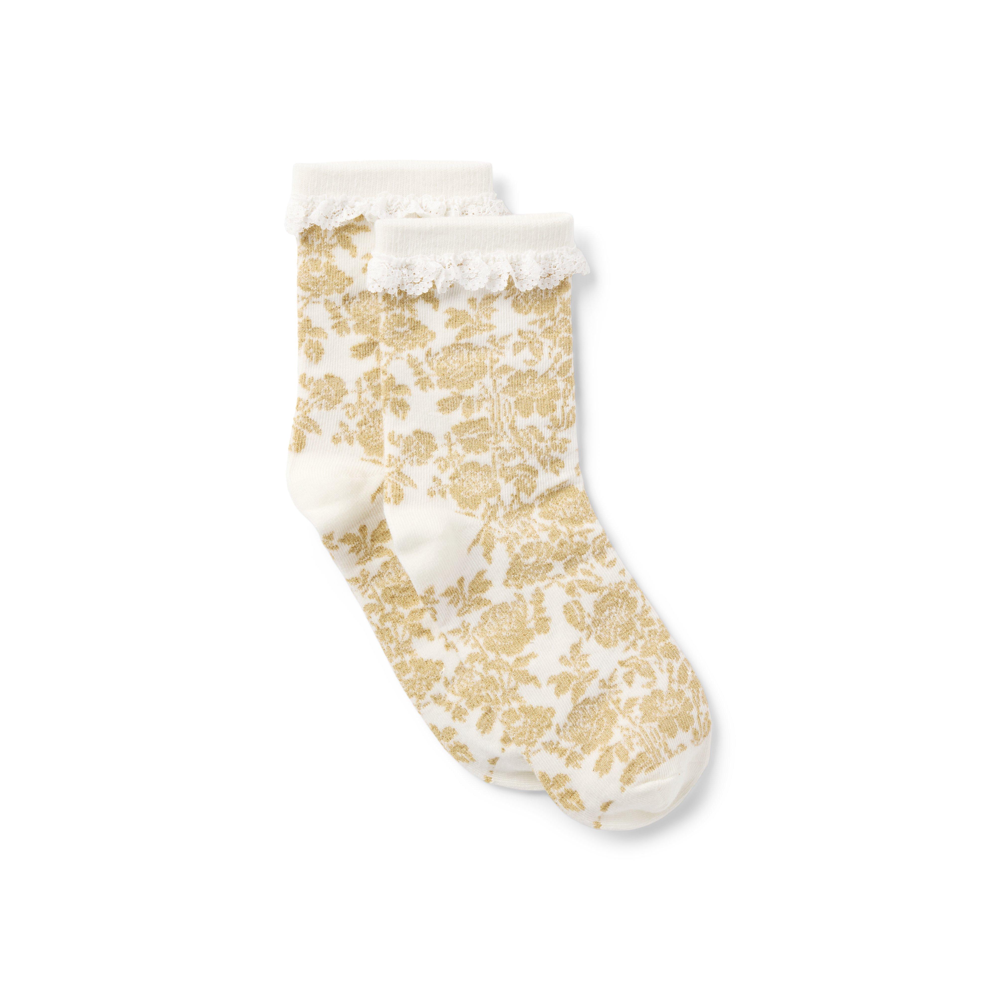 Sparkle Floral Sock