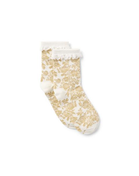 Sparkle Floral Sock
