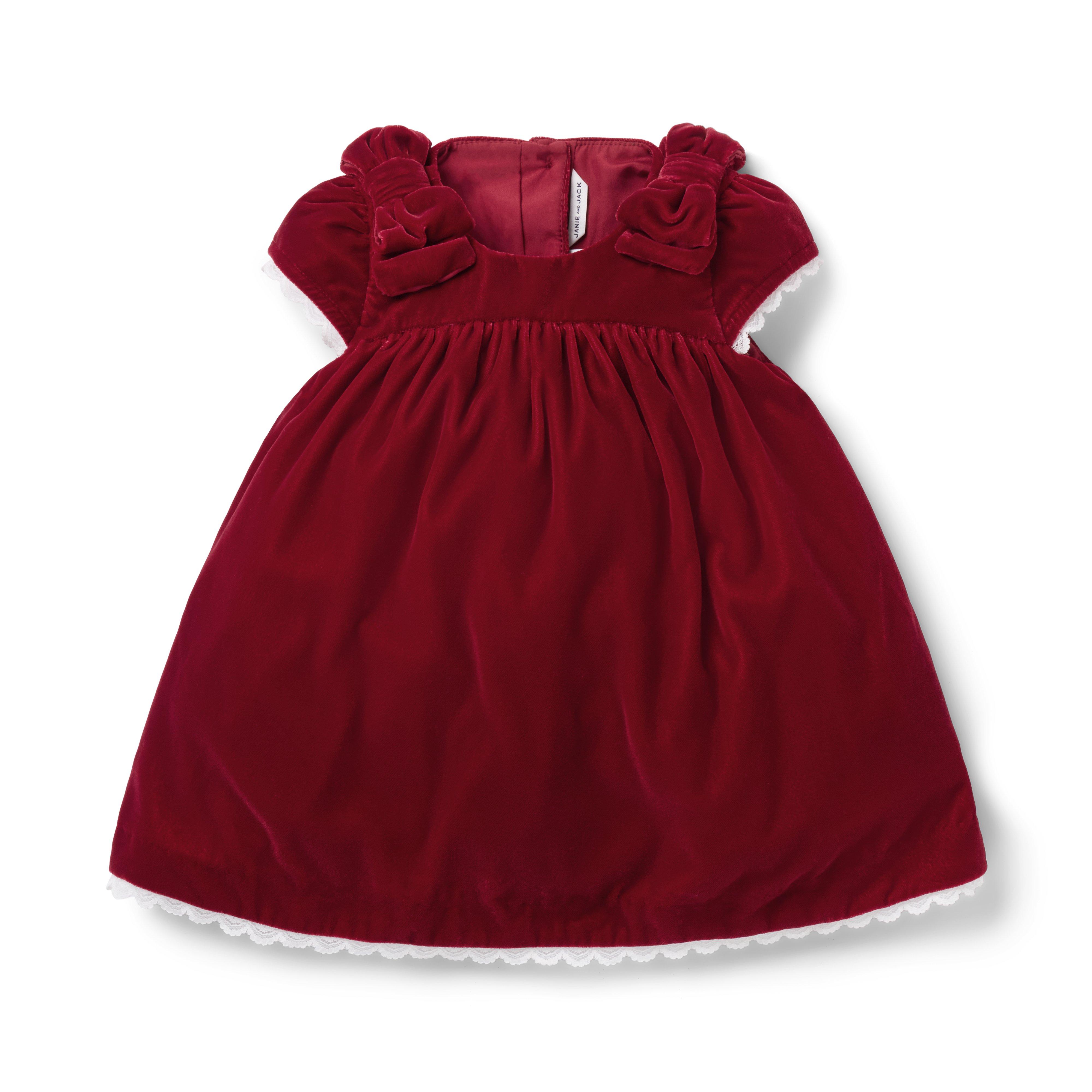 The Holiday Velvet Baby Dress