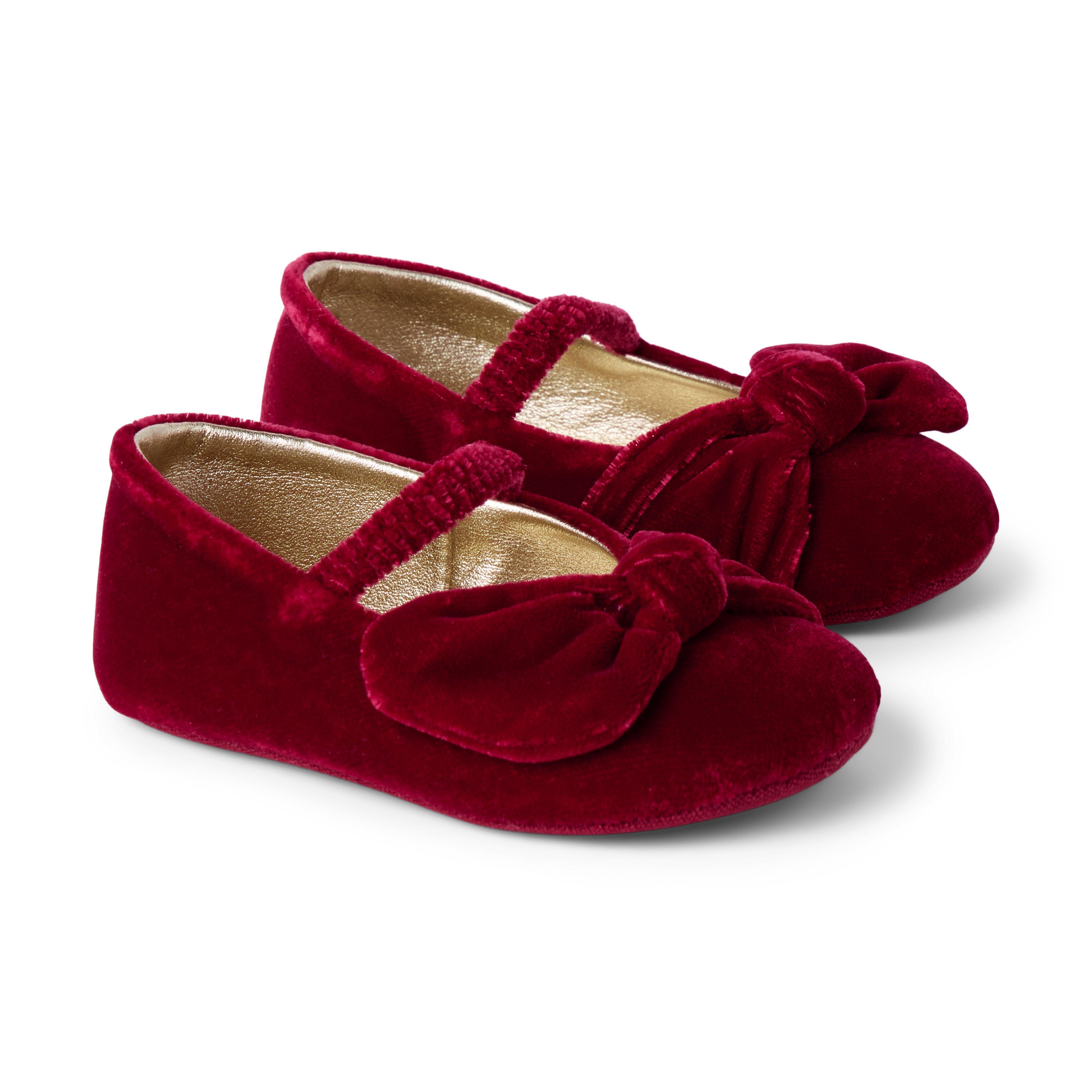 Baby Velvet Bow Ballet Flat