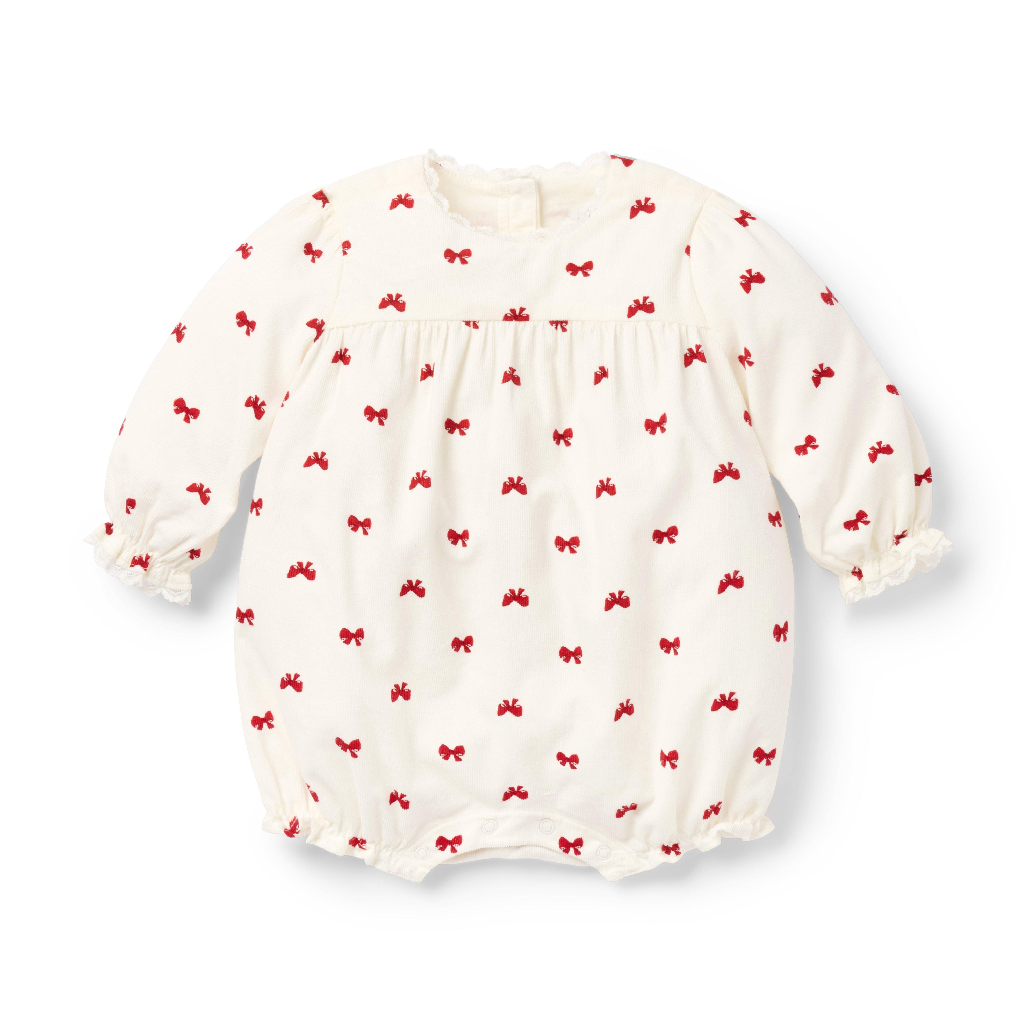 Baby Bow Corduroy Romper