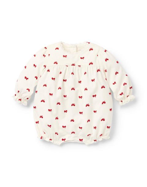 Baby Bow Corduroy Romper
