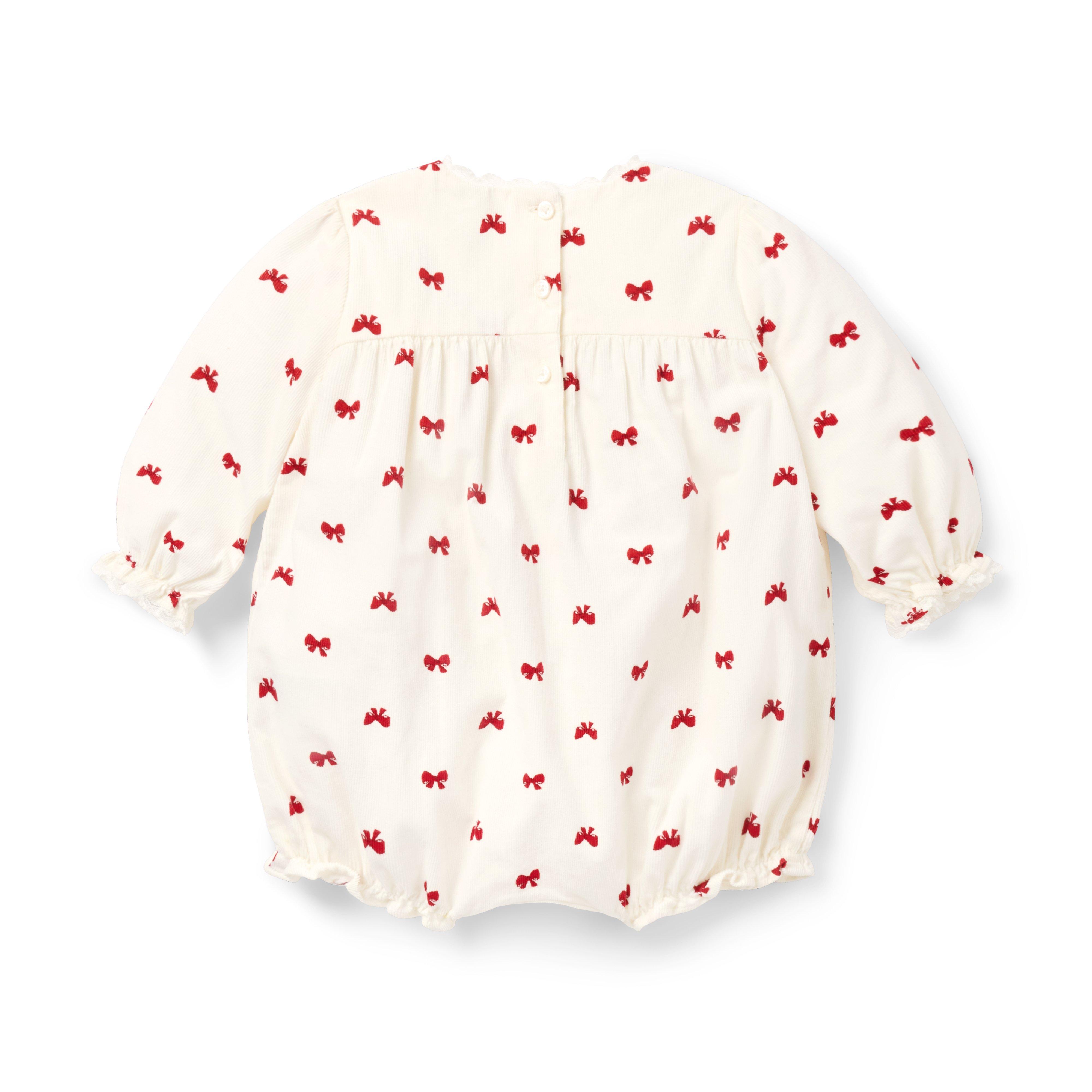 Baby Bow Corduroy Romper image number 2