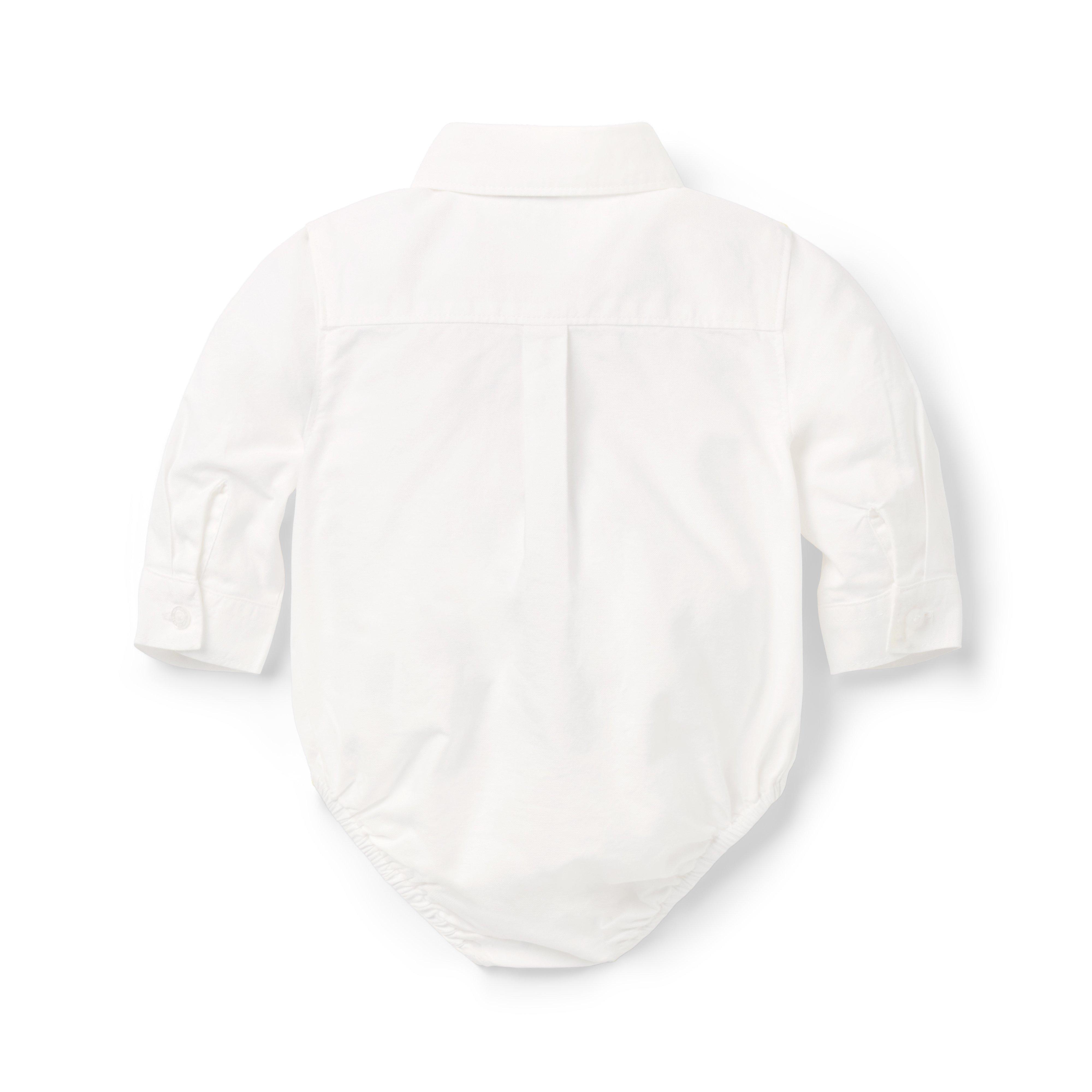 Baby Train Oxford Bodysuit image number 2
