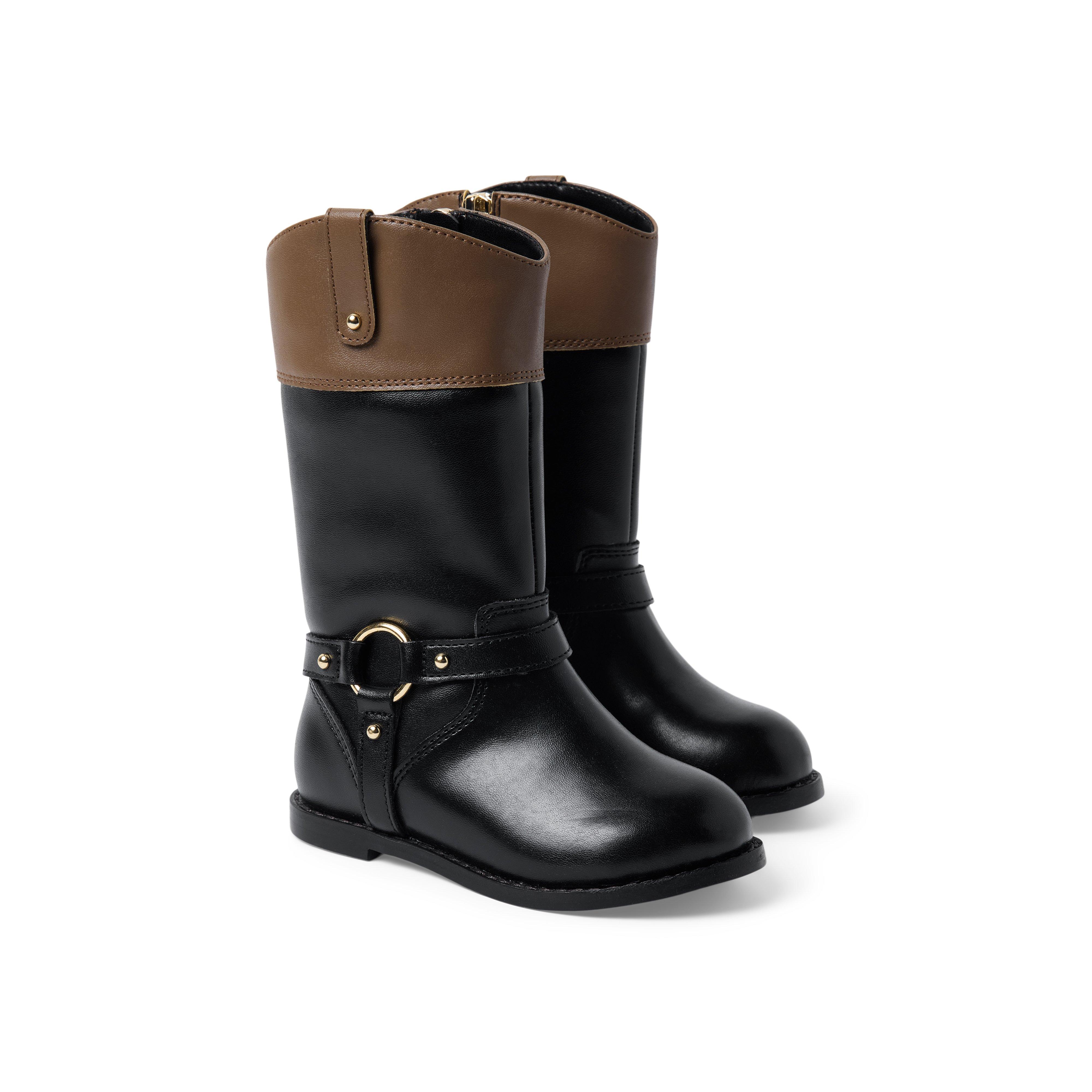 Colorblock Riding Boot