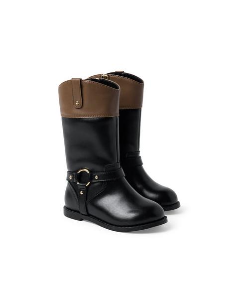 Colorblock Riding Boot