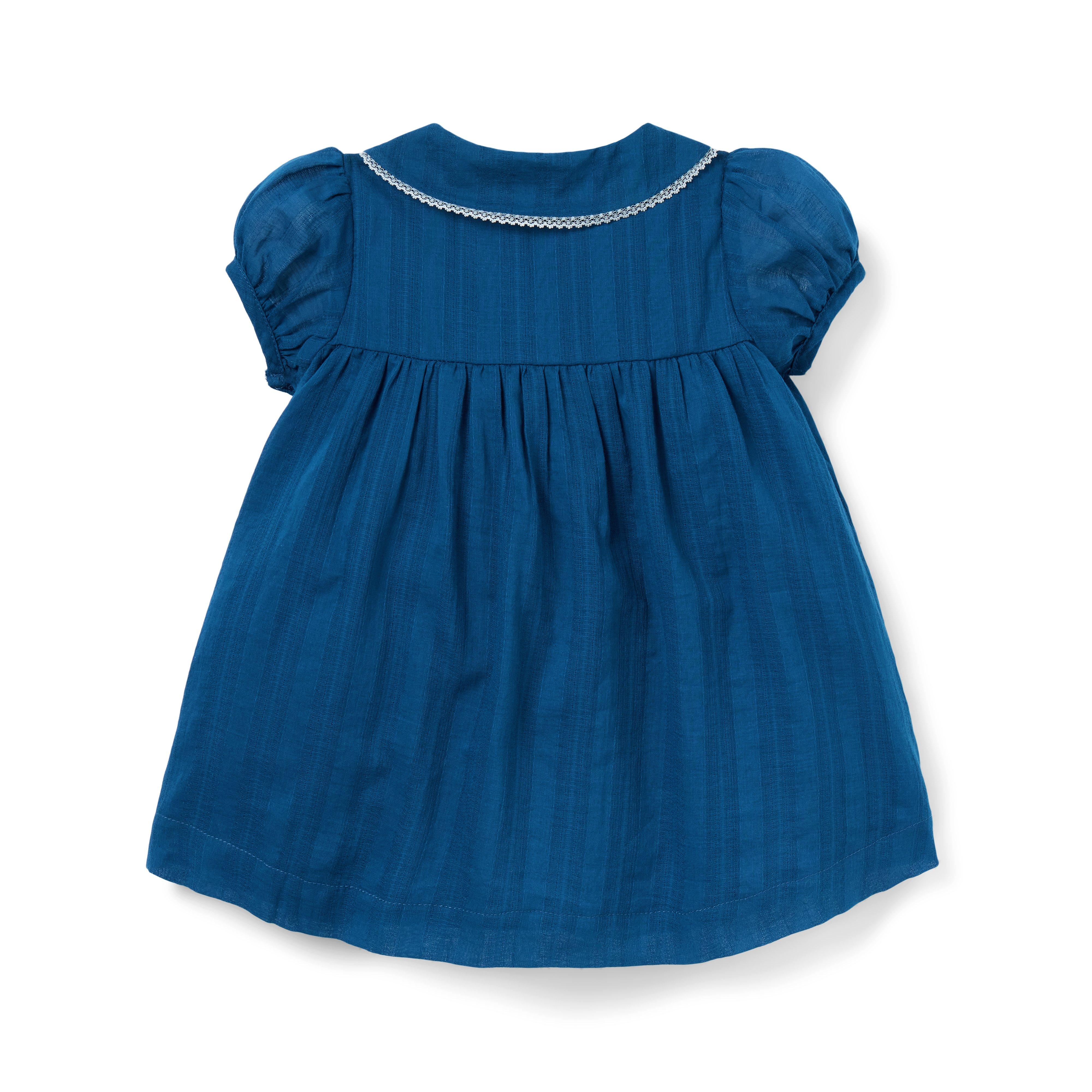 Baby Textured Stripe Collar Dress image number 2