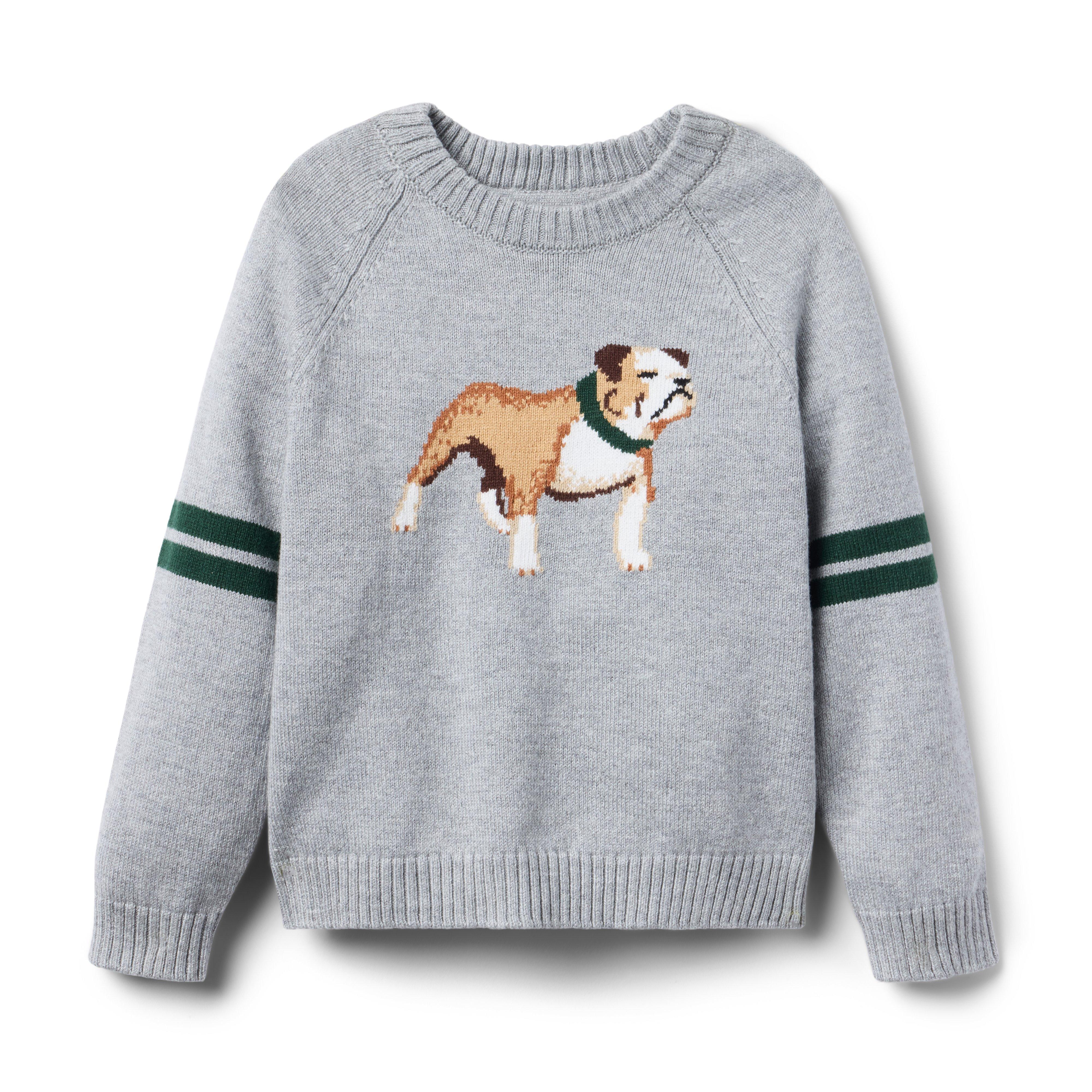 Bulldog Striped Sweater 