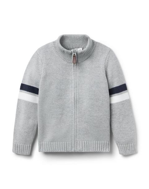 The Stripe Sweater Jacket