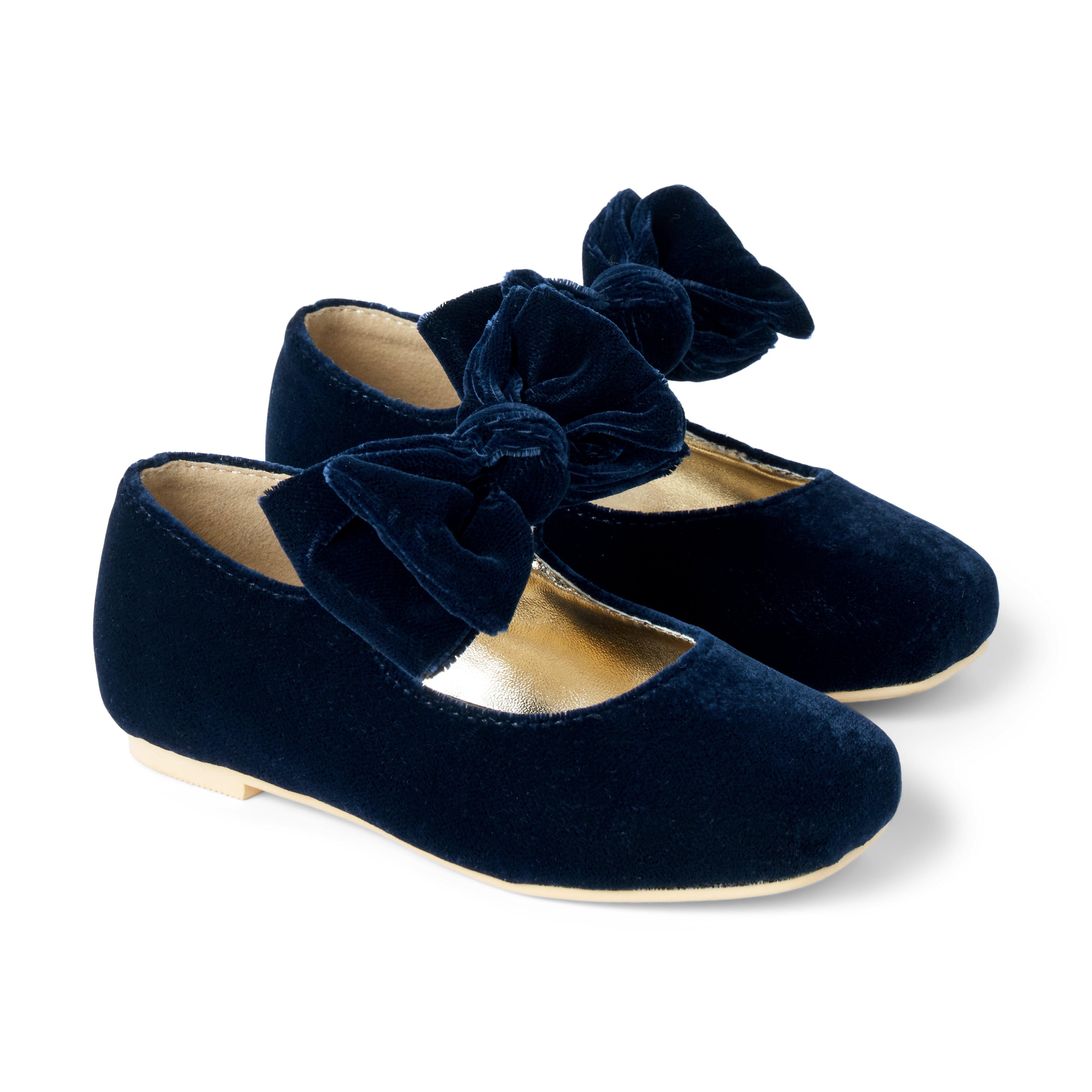 Velvet Bow Ballet Flat