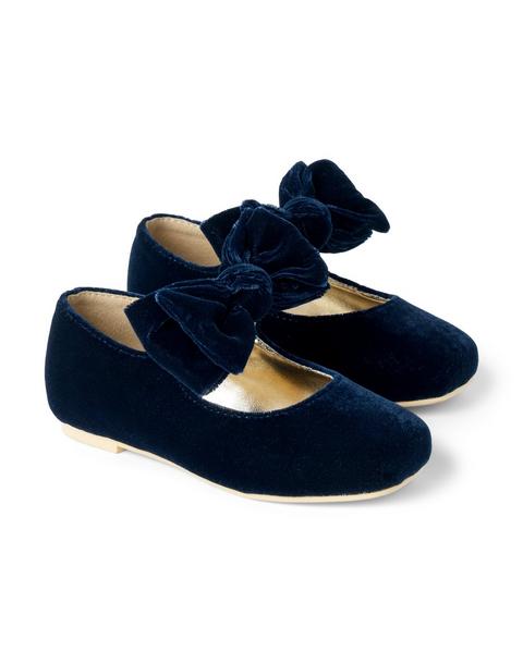 Velvet Bow Ballet Flat
