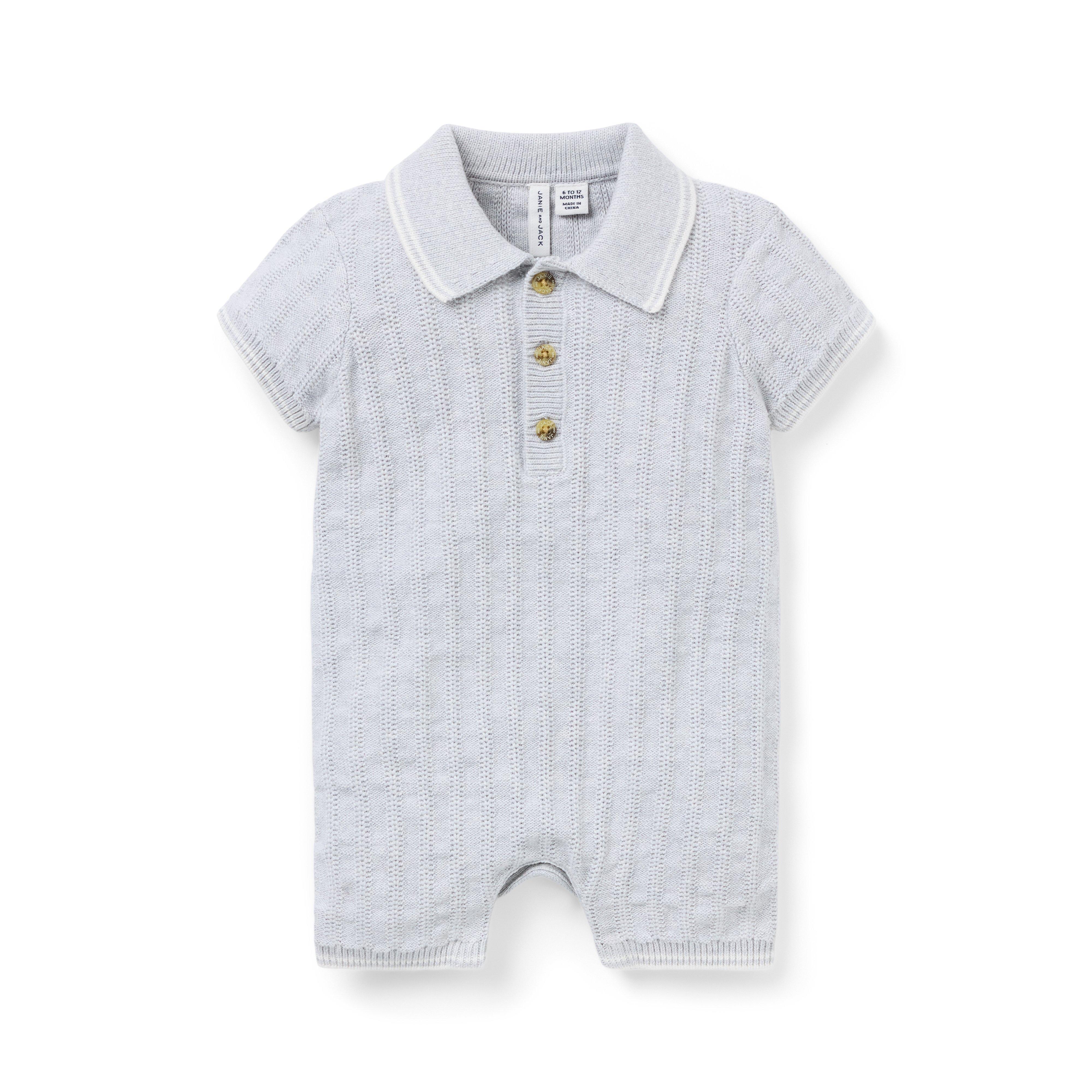 Baby Collared Knit Romper