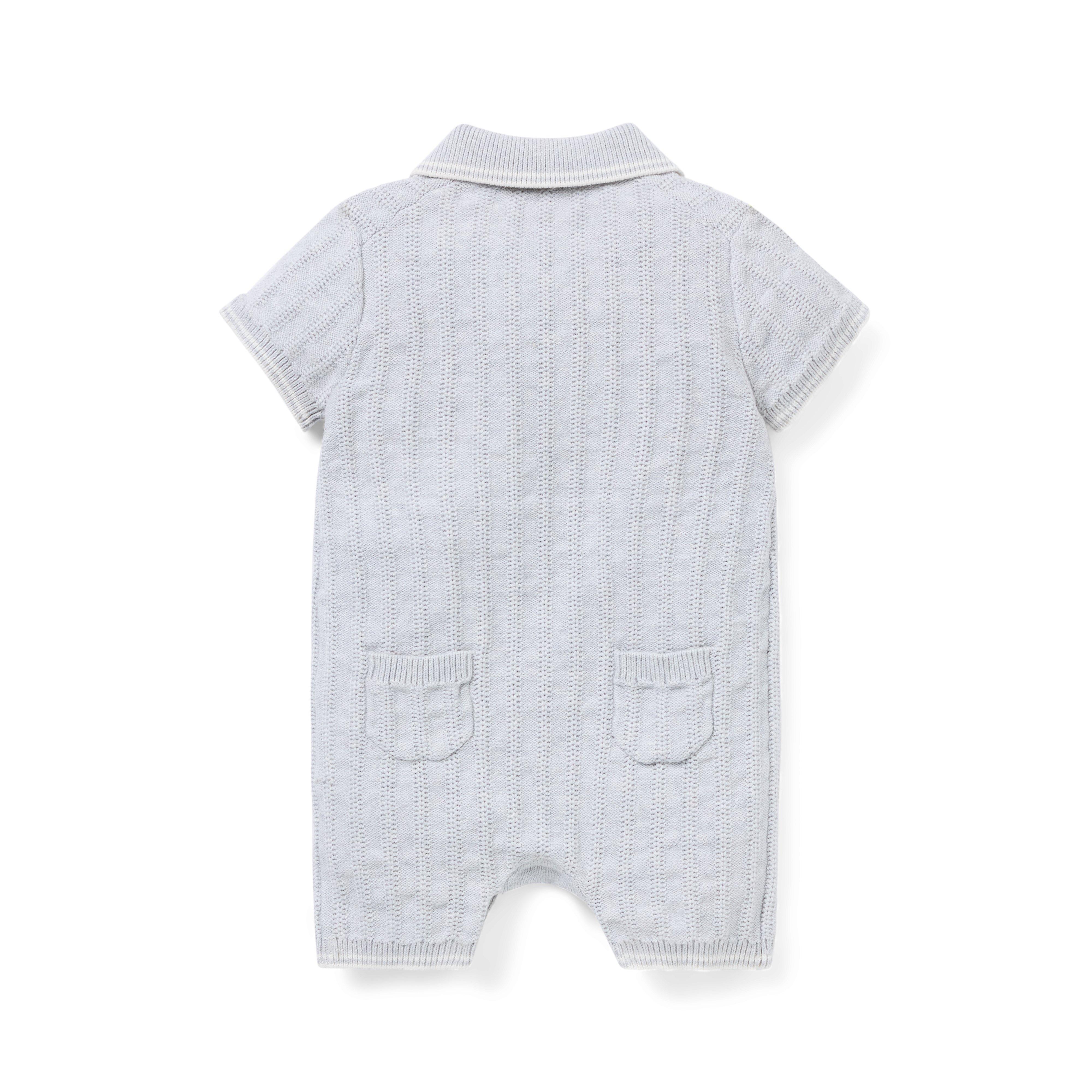 Baby Collared Knit Romper image number 2