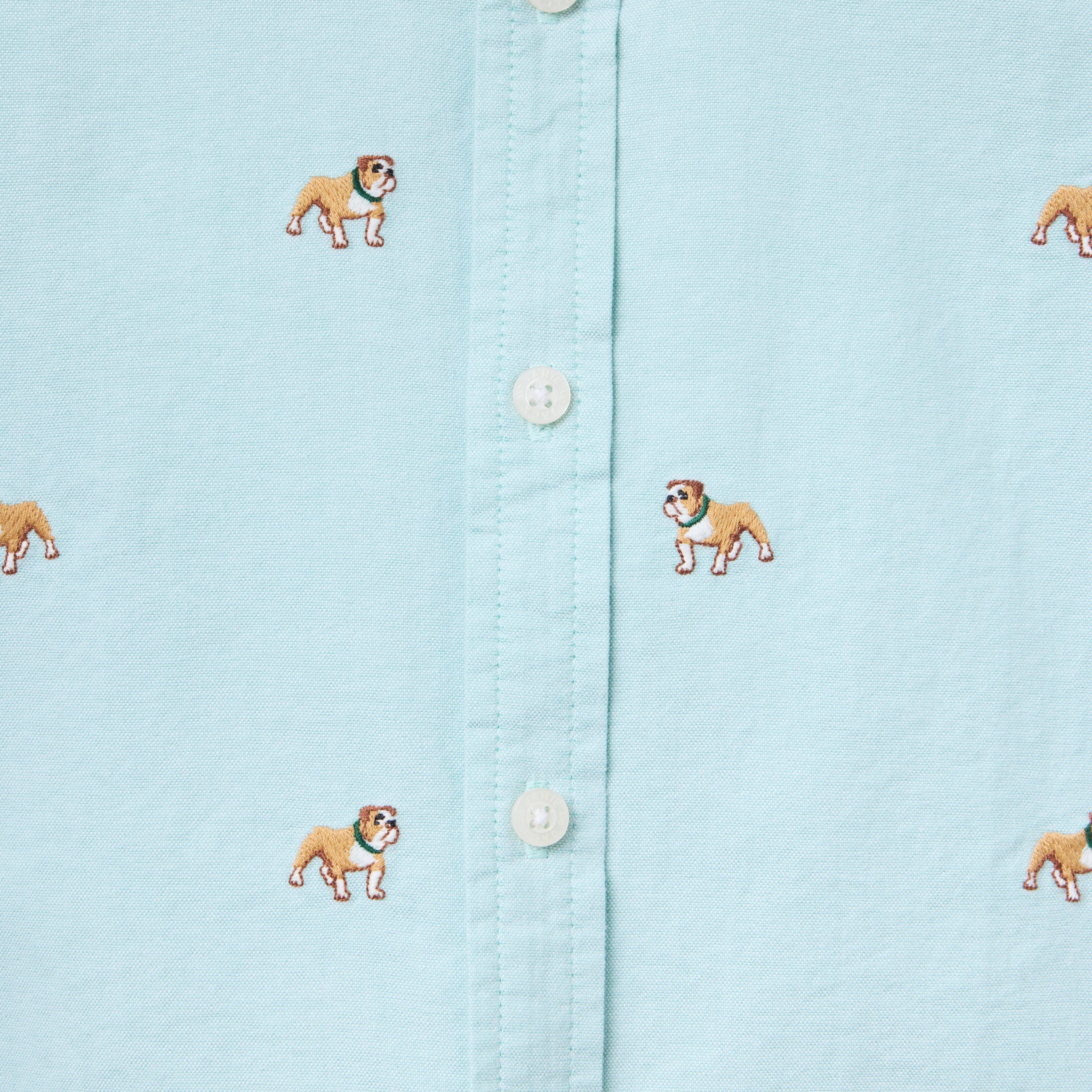 Embroidered Bulldog Oxford Shirt image number 1