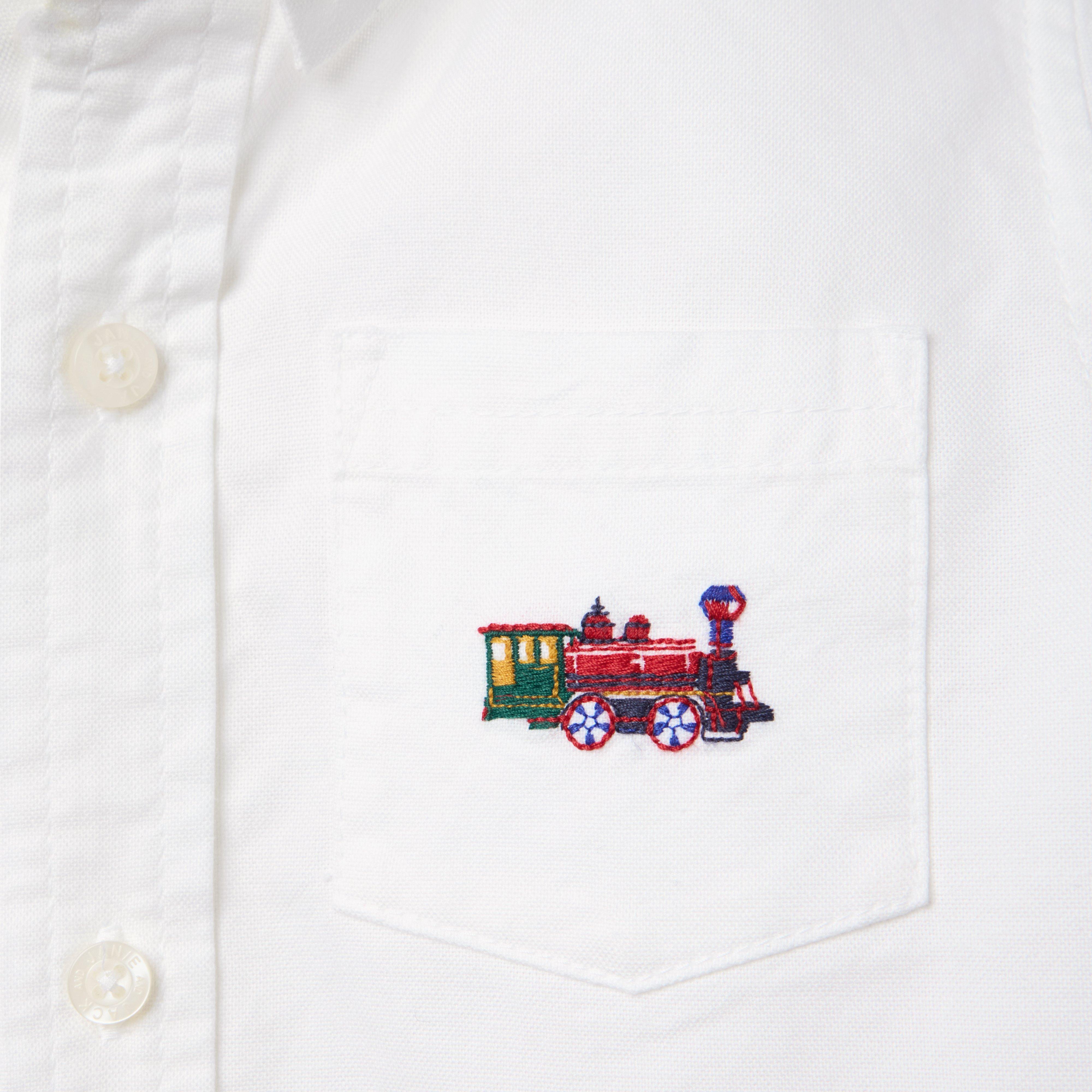 Embroidered Train Oxford Shirt image number 1