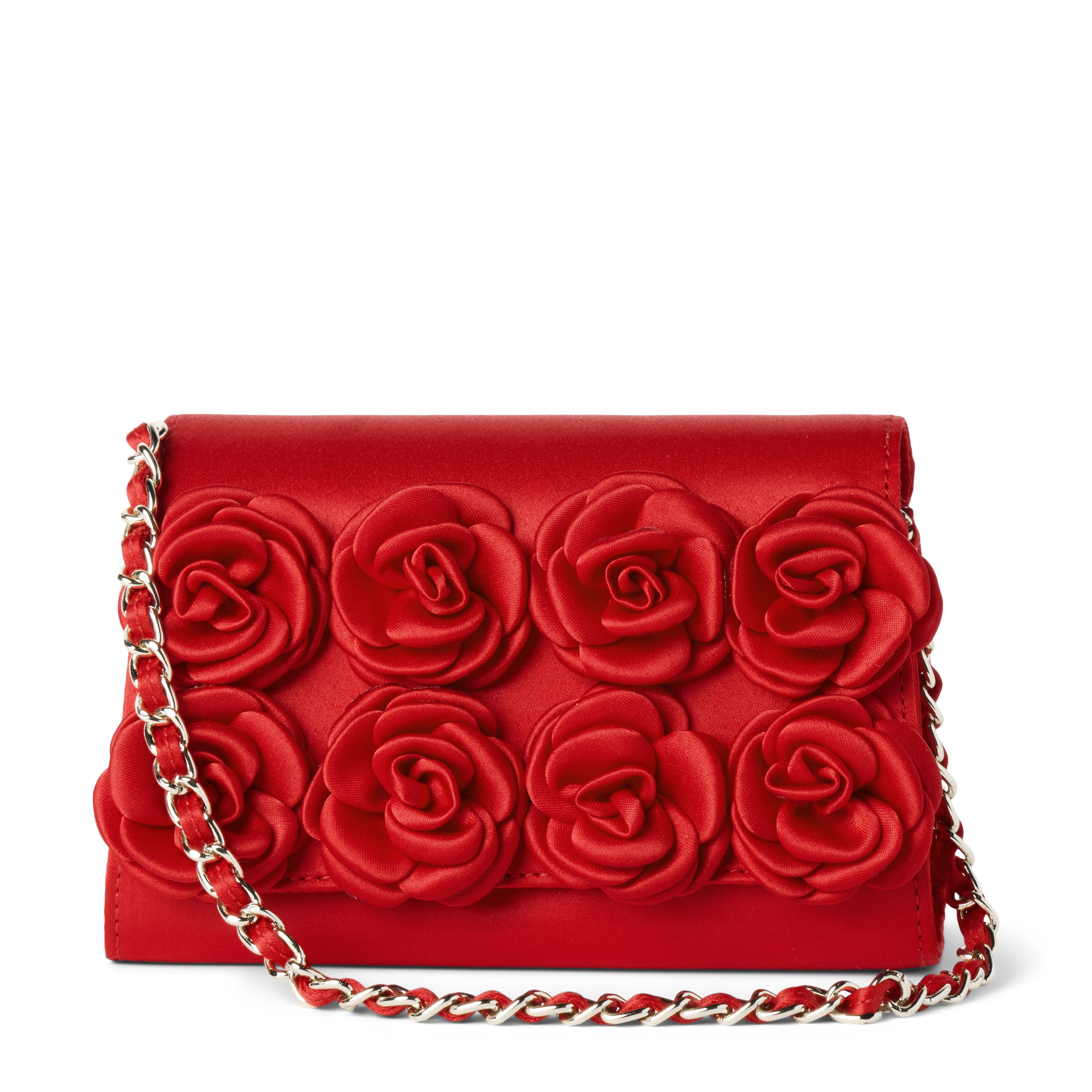 Satin Rosette Purse