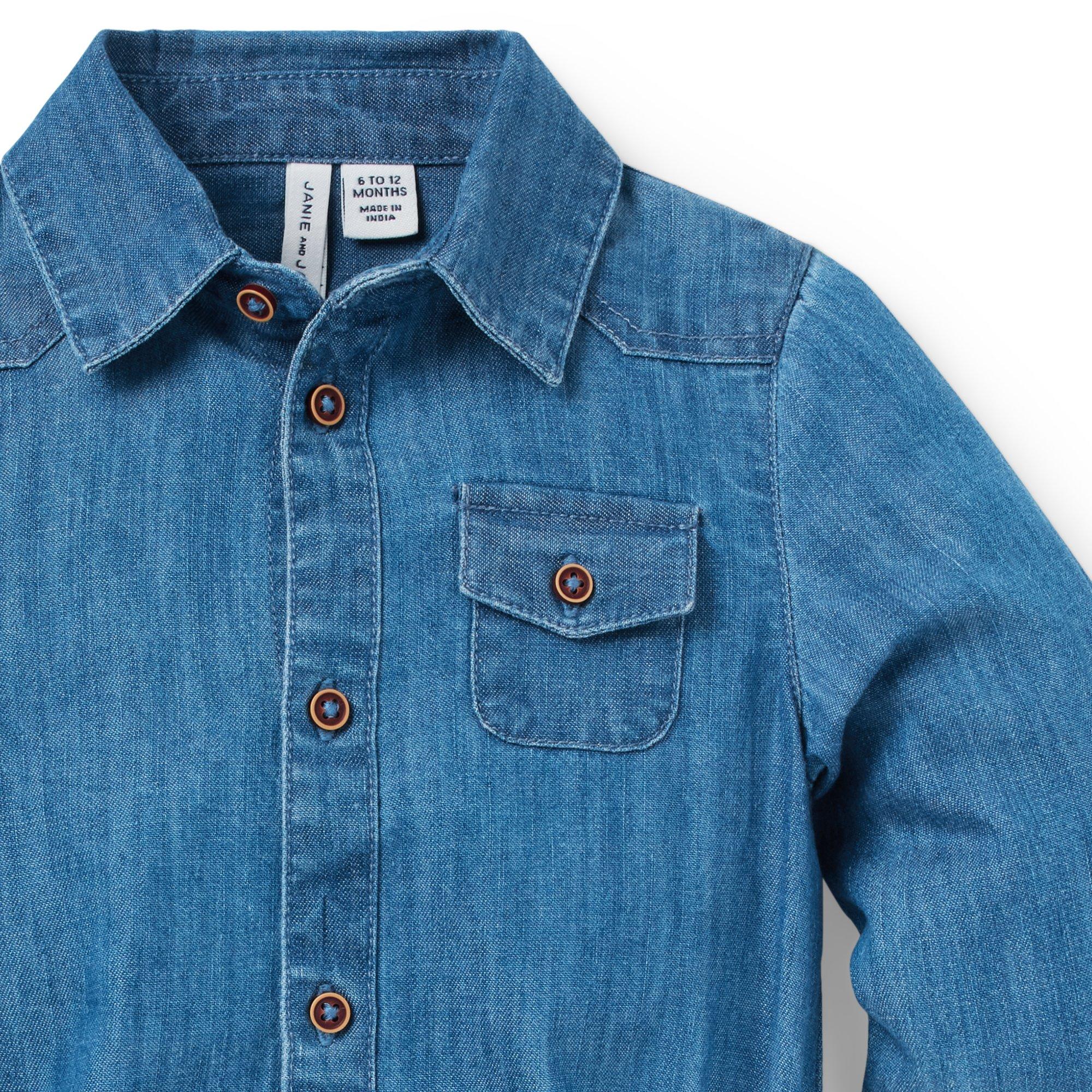 Baby Chambray Bodysuit image number 1