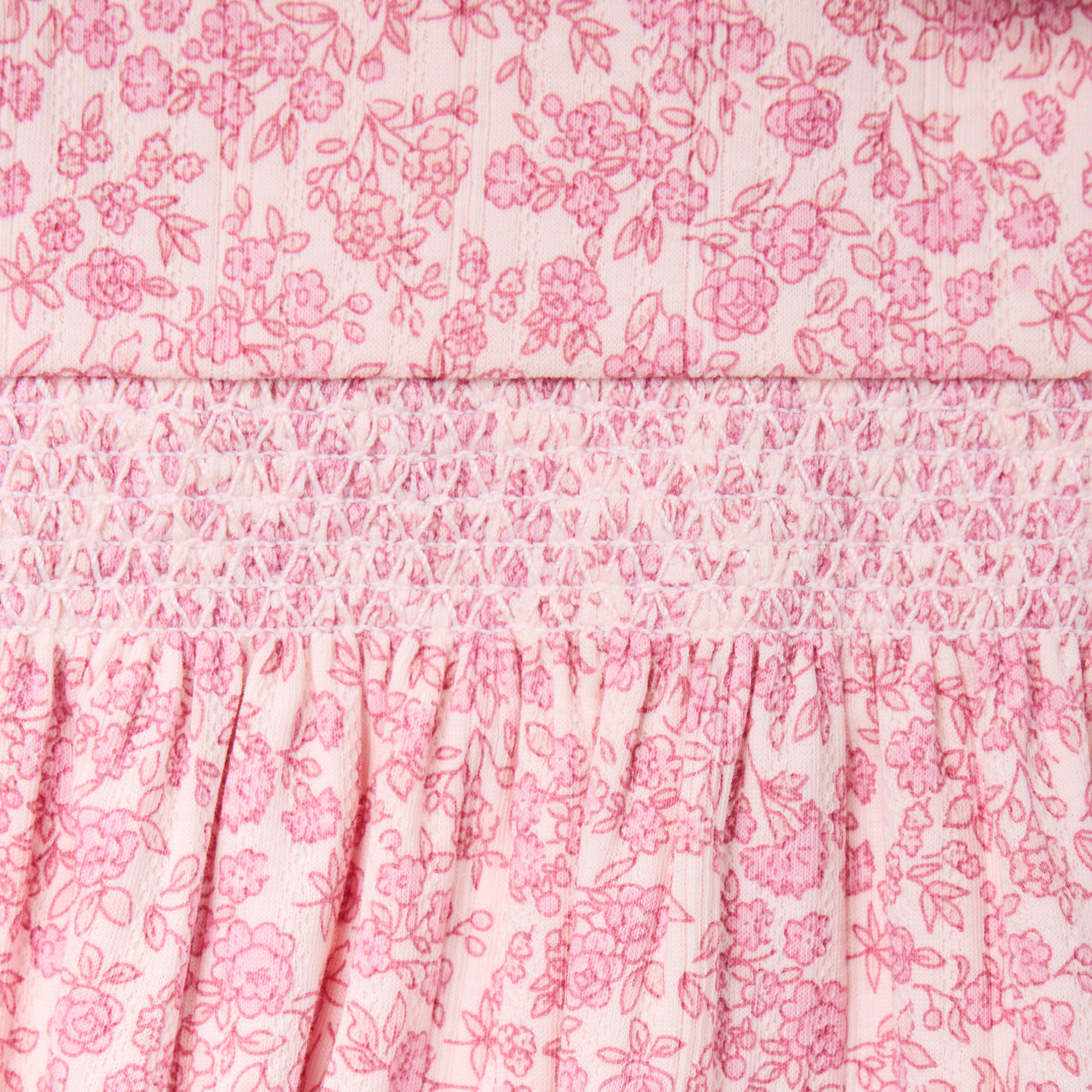 Baby Ditsy Floral Smocked Romper image number 2