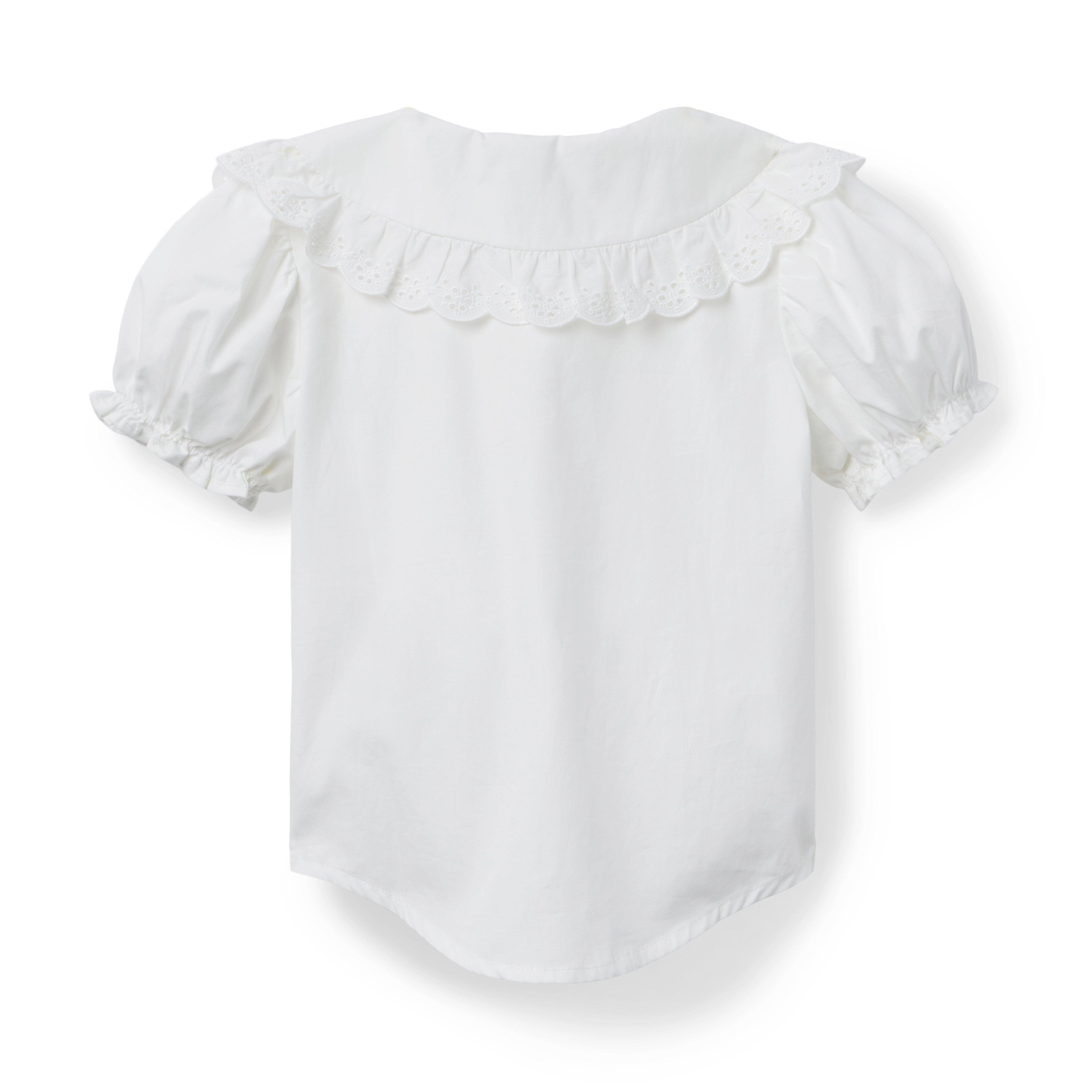 Lace Trim Collar Top image number 2