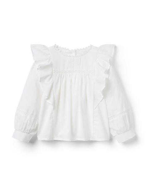 Ruffle Pintuck Top