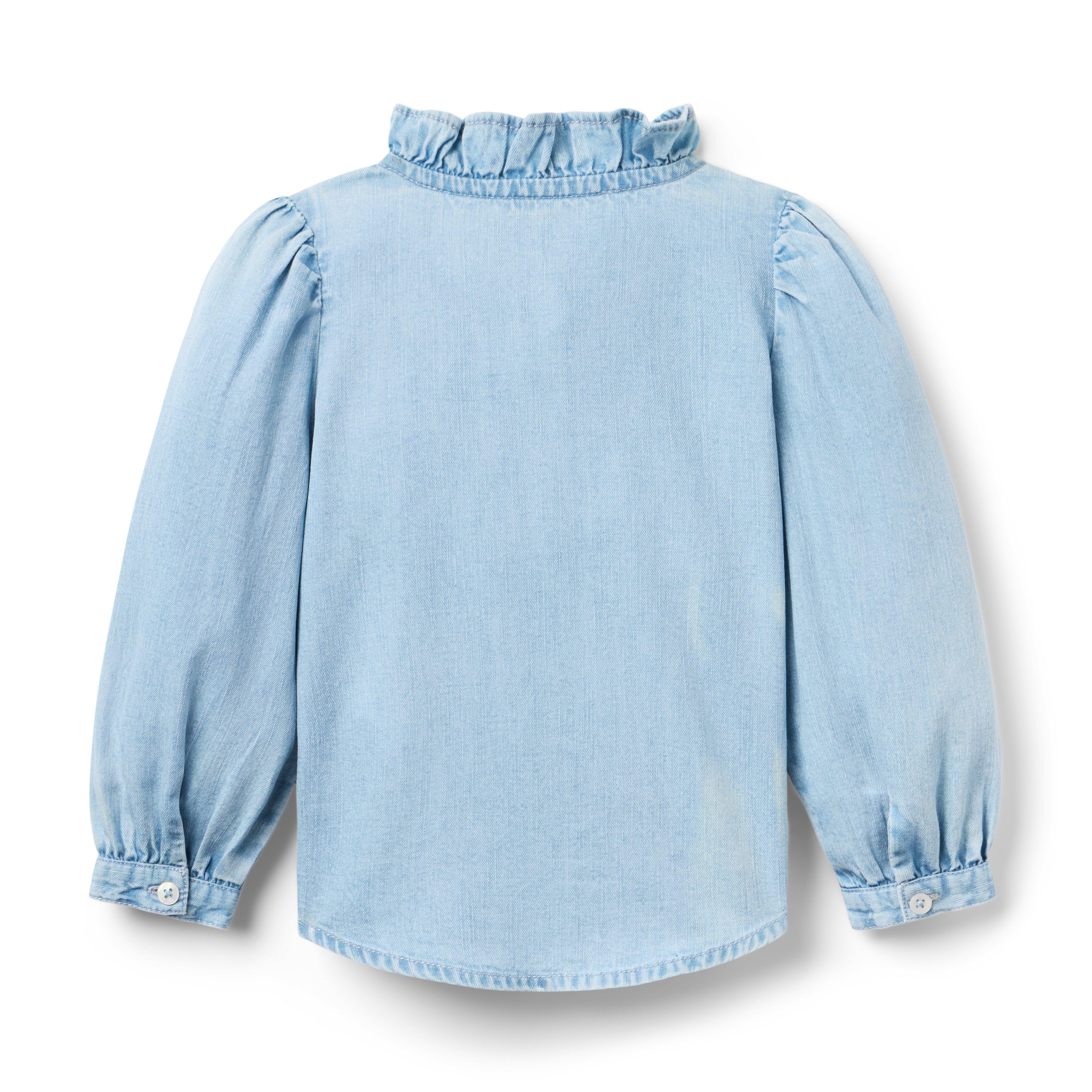 Chambray Lace Top image number 2