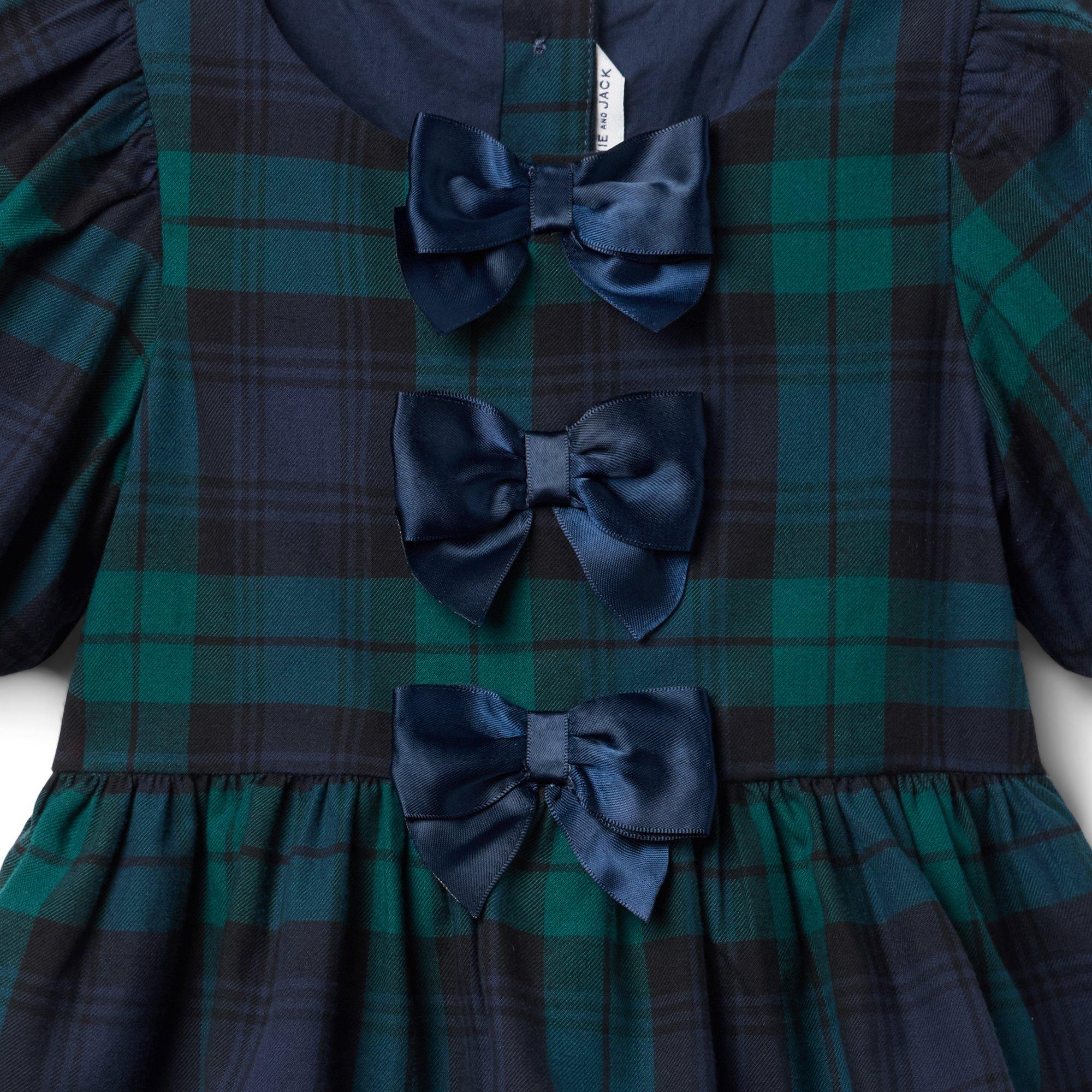 Tartan Peplum Bow Top image number 1