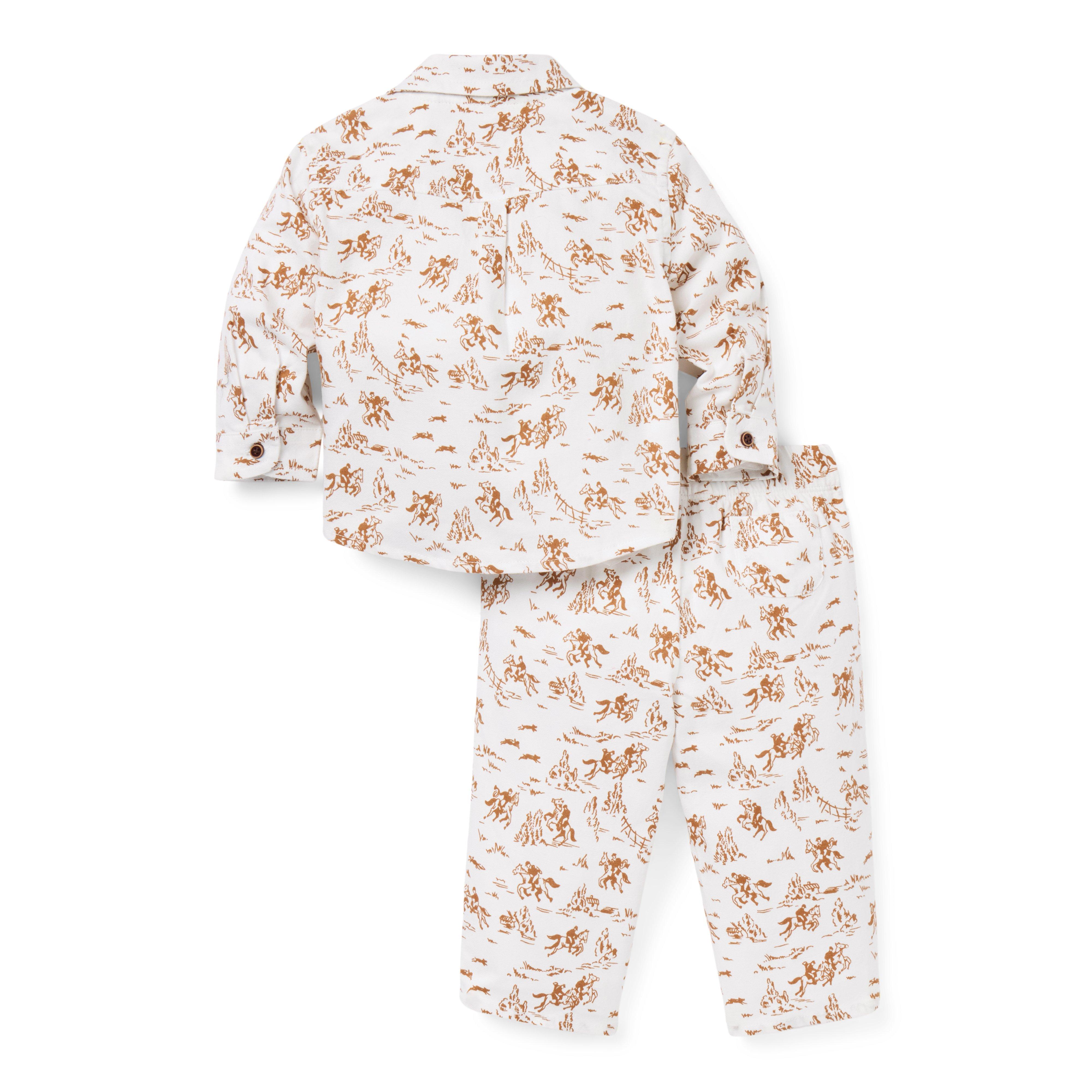 Baby Western Toile Matching Set image number 2