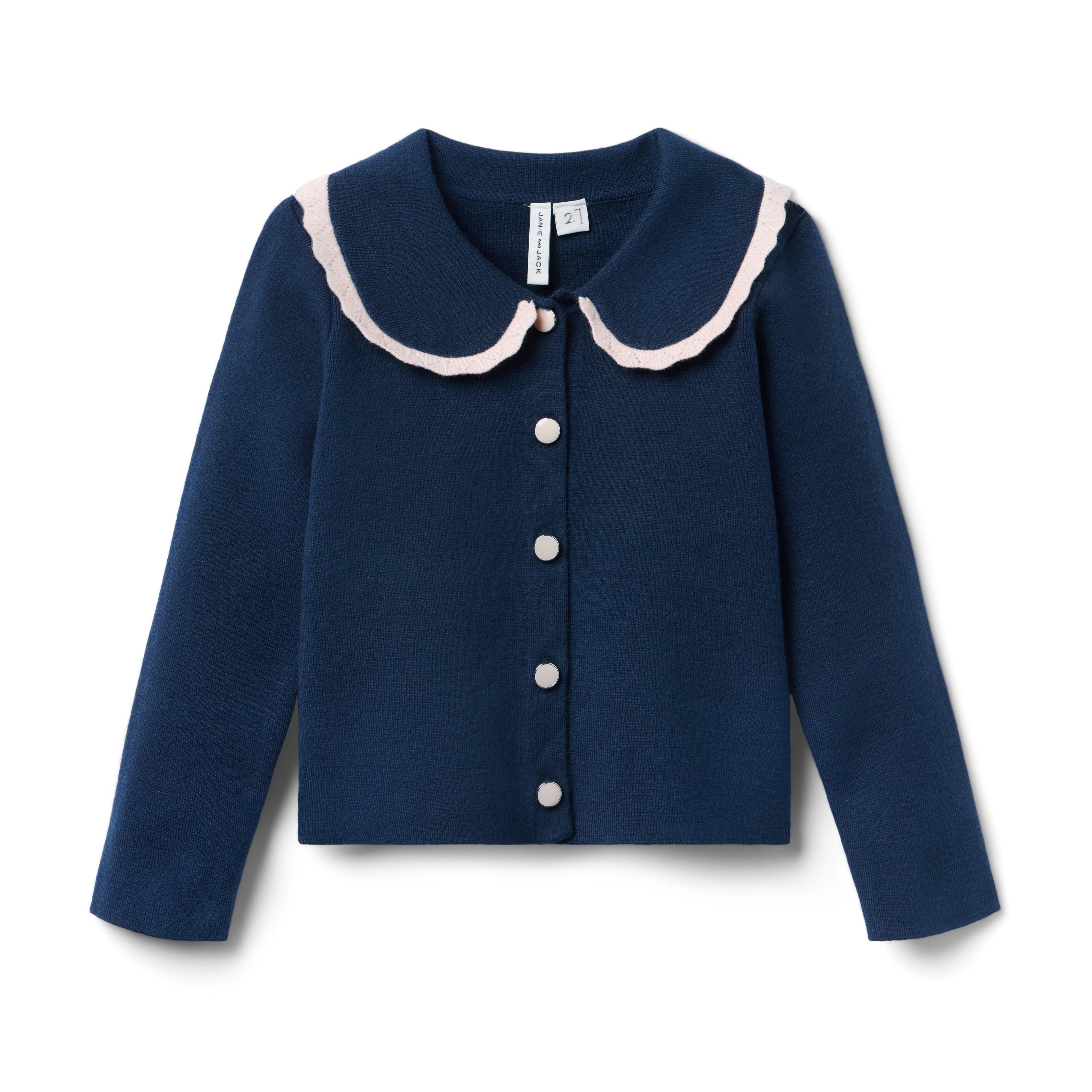 Crochet Collar Cardigan
