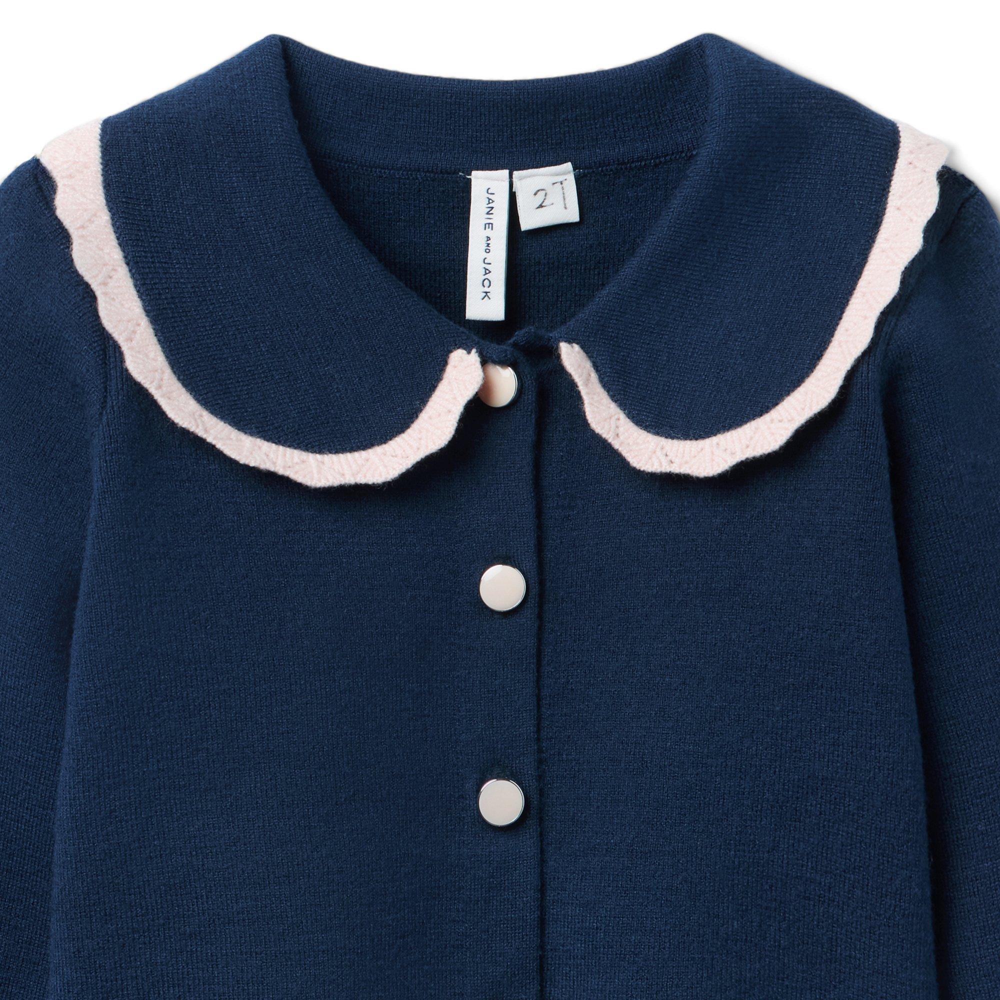 Crochet Collar Cardigan image number 1