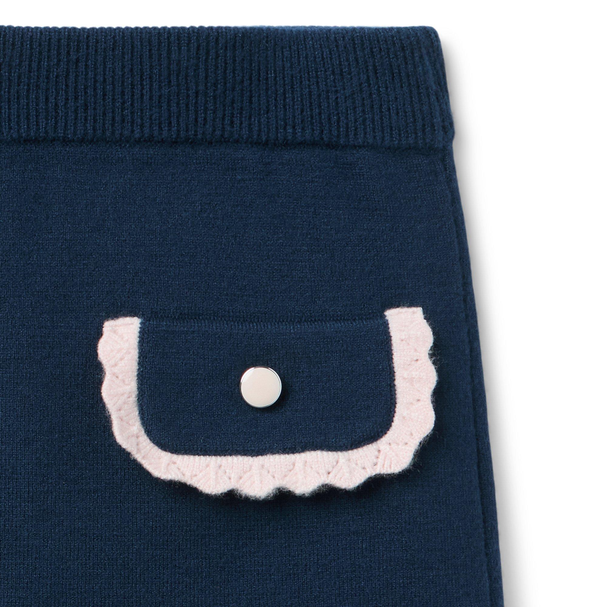 Crochet Trim Sweater Skirt image number 1