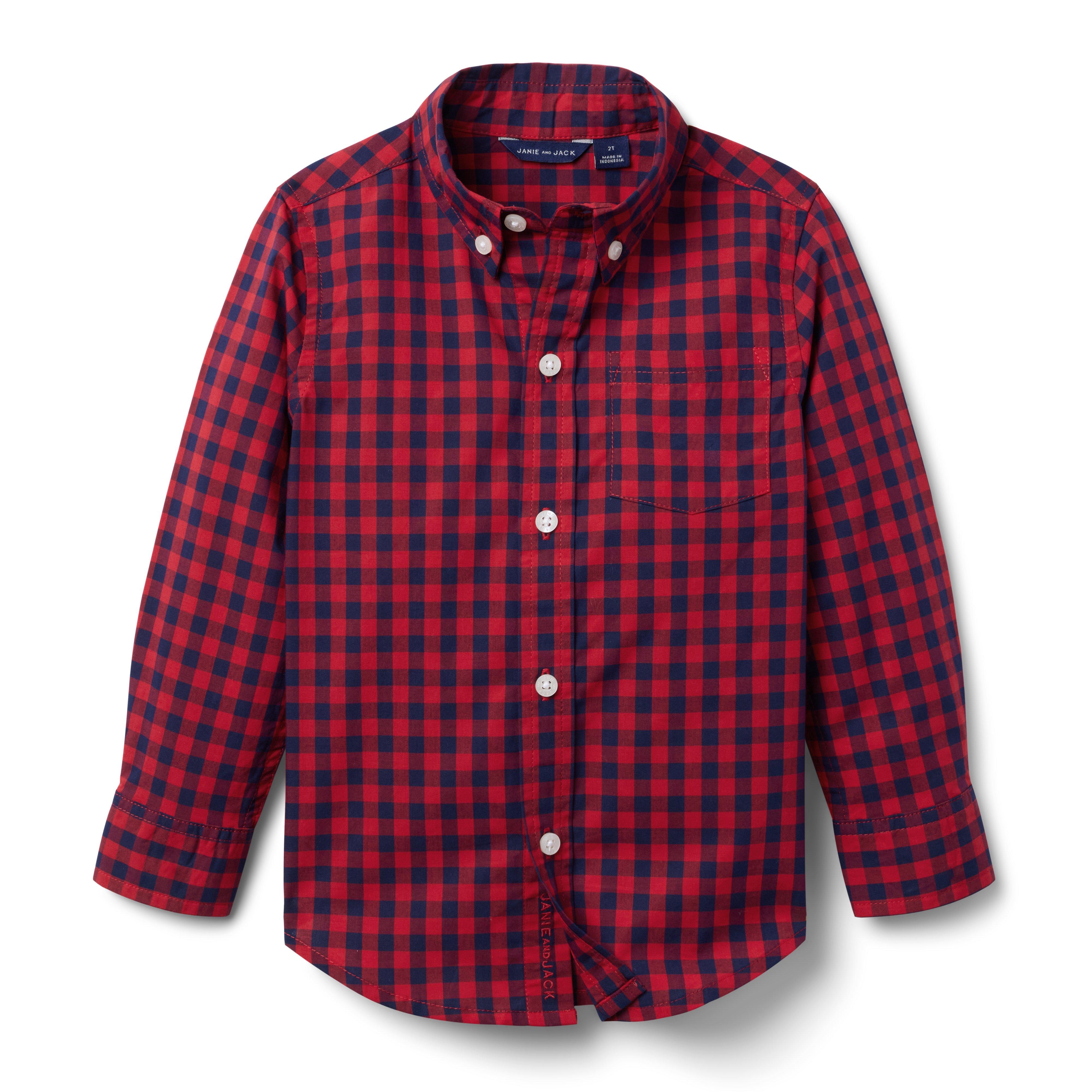 Gingham Poplin Shirt