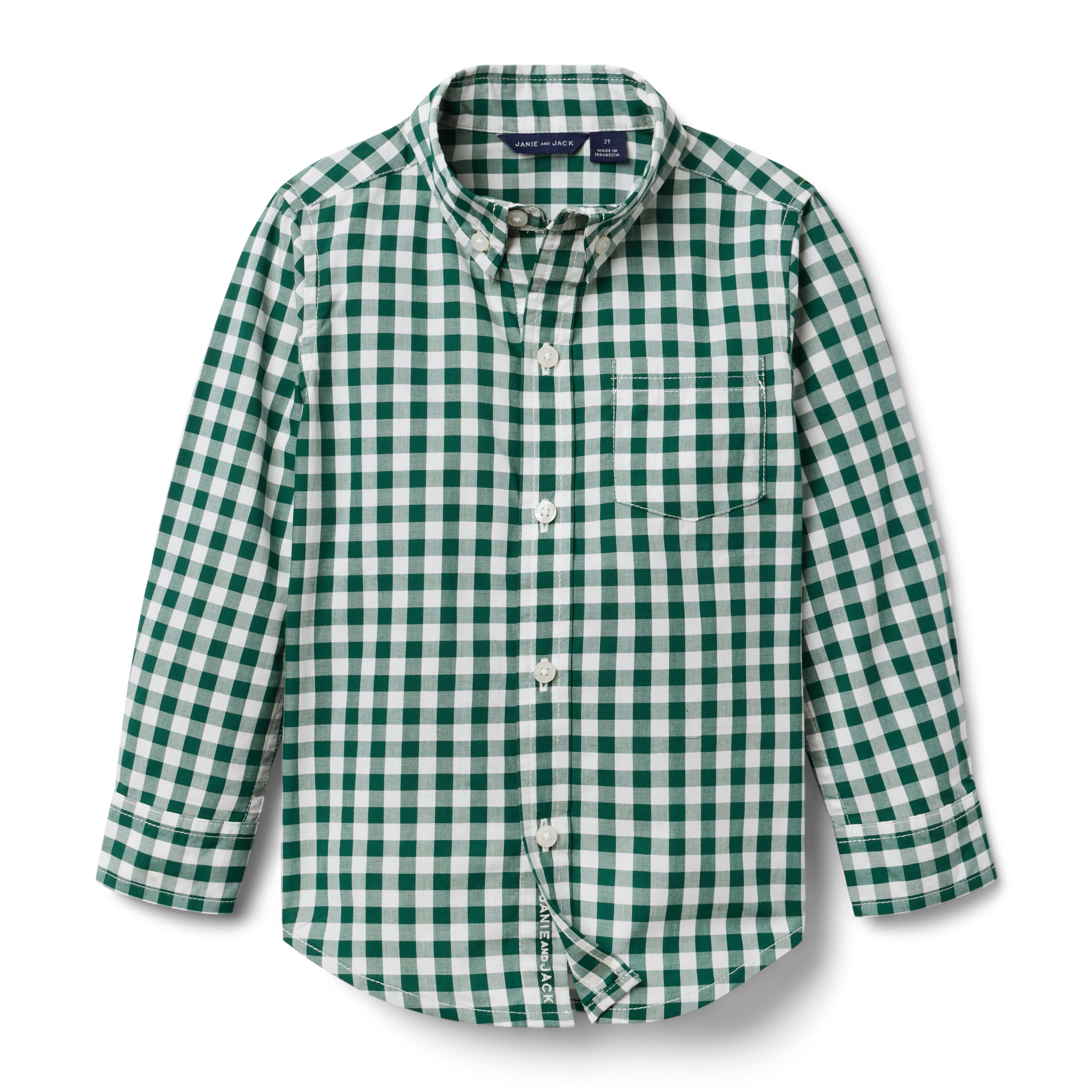 Gingham Poplin Shirt