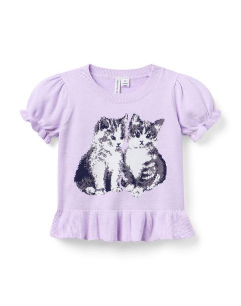 Kitten Peplum Sweater Top