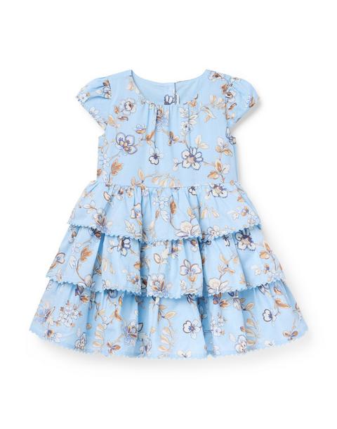 Floral Tiered Ruffle Dress