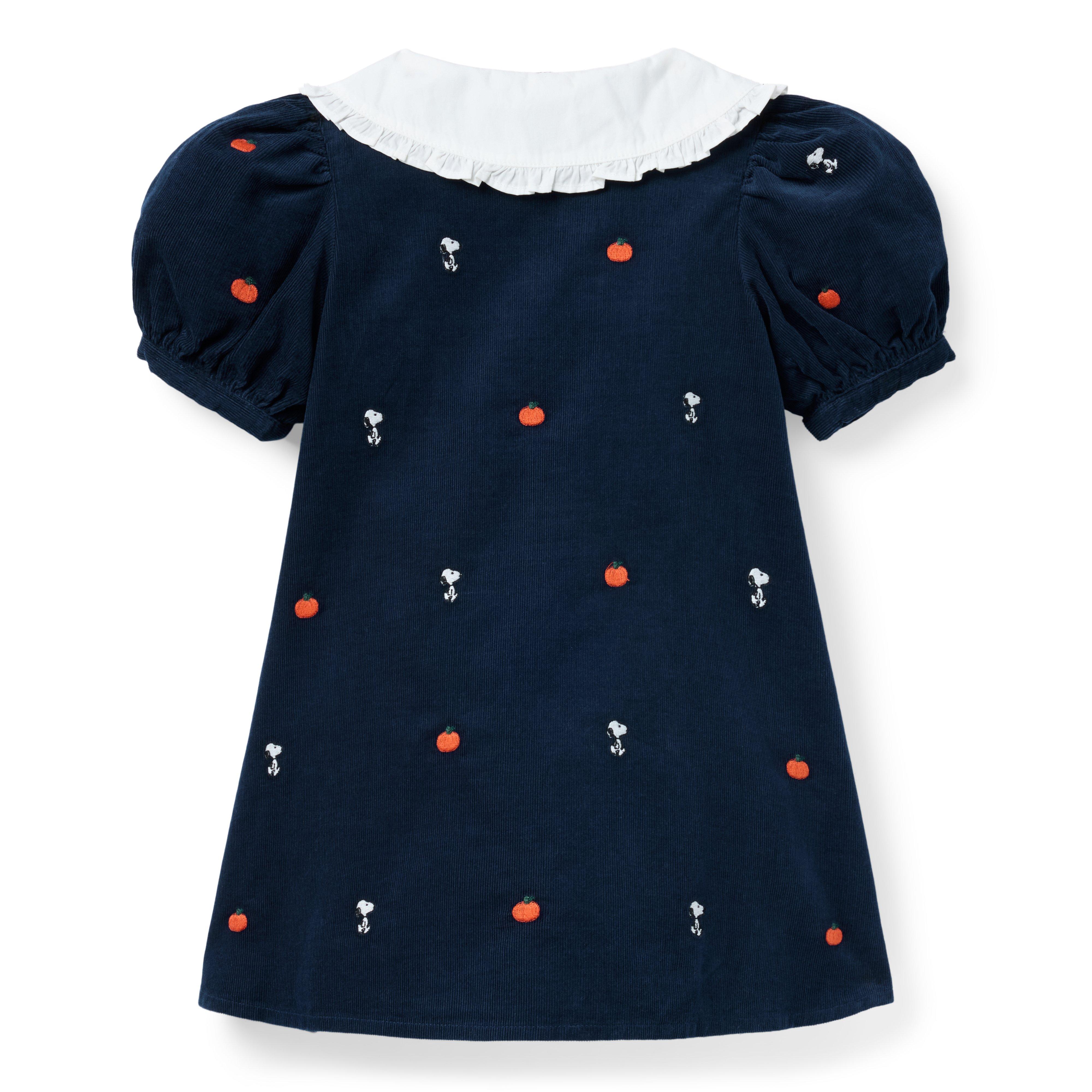 Peanuts Snoopy Embroidered Corduroy Dress image number 2
