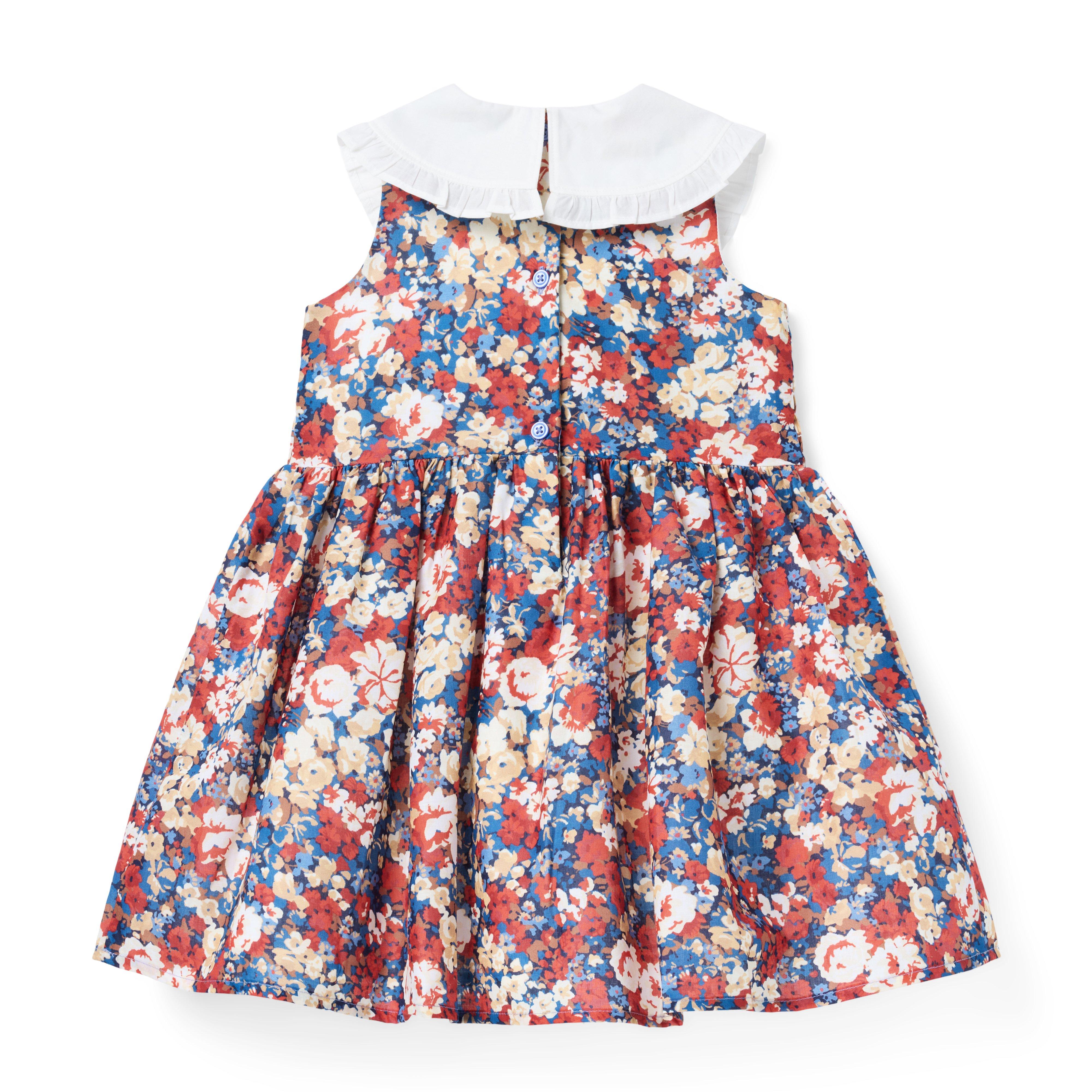 The Fall Floral Smocked Dress image number 2