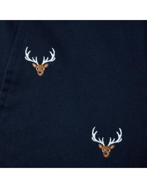 Embroidered Deer Pant
