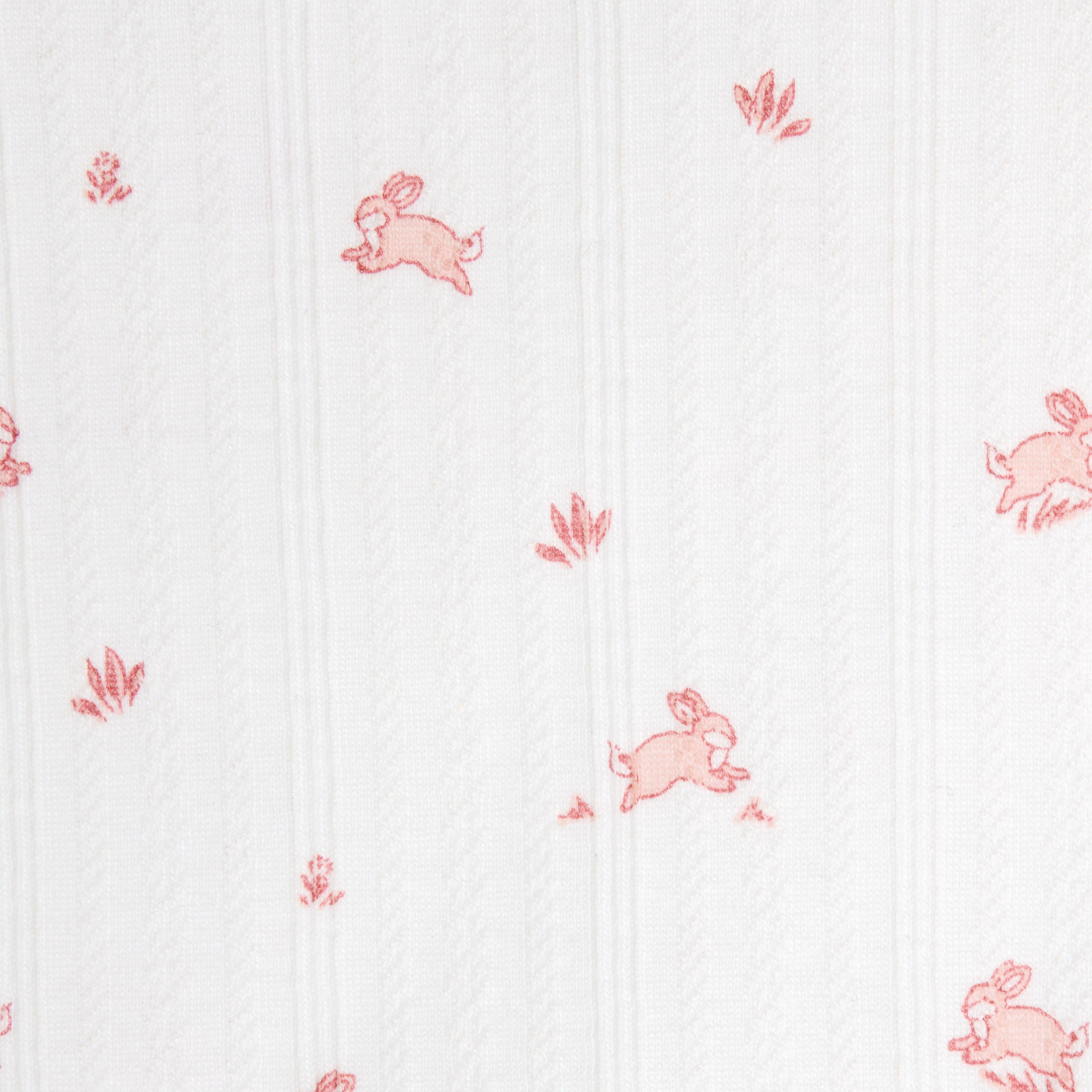 Baby Bunny Pointelle Wrap Matching Set image number 2