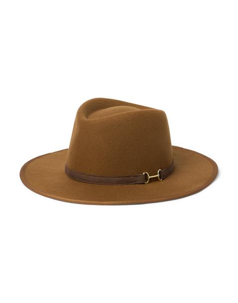 Wide-Brim Bridle Bit Felt Hat