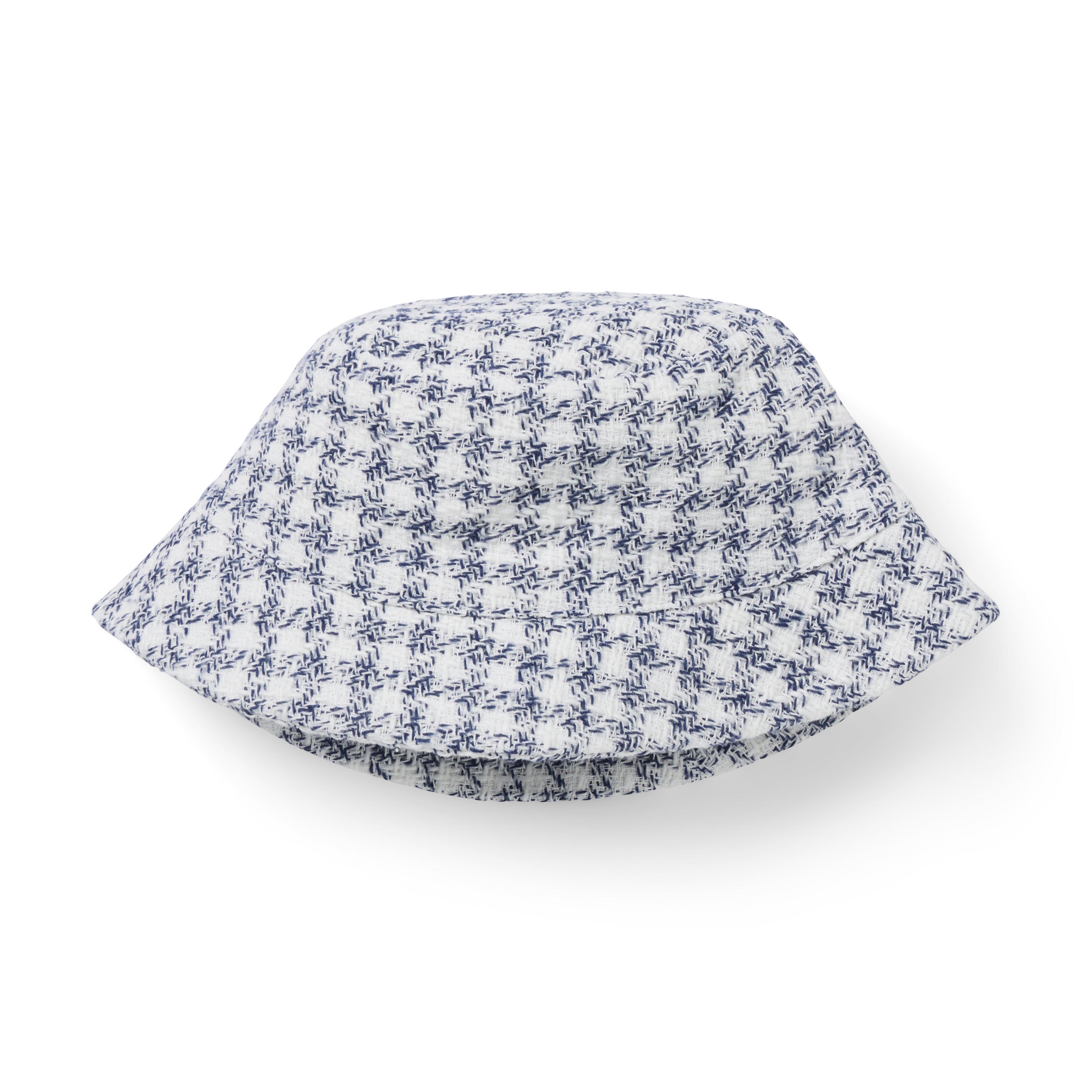 Houndstooth Tweed Bucket Hat