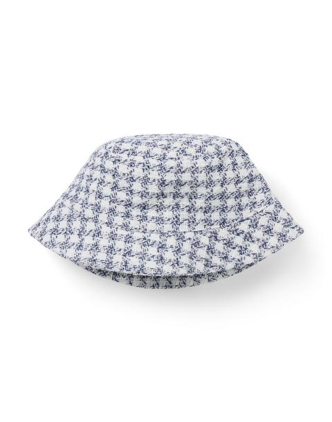 Houndstooth Tweed Bucket Hat