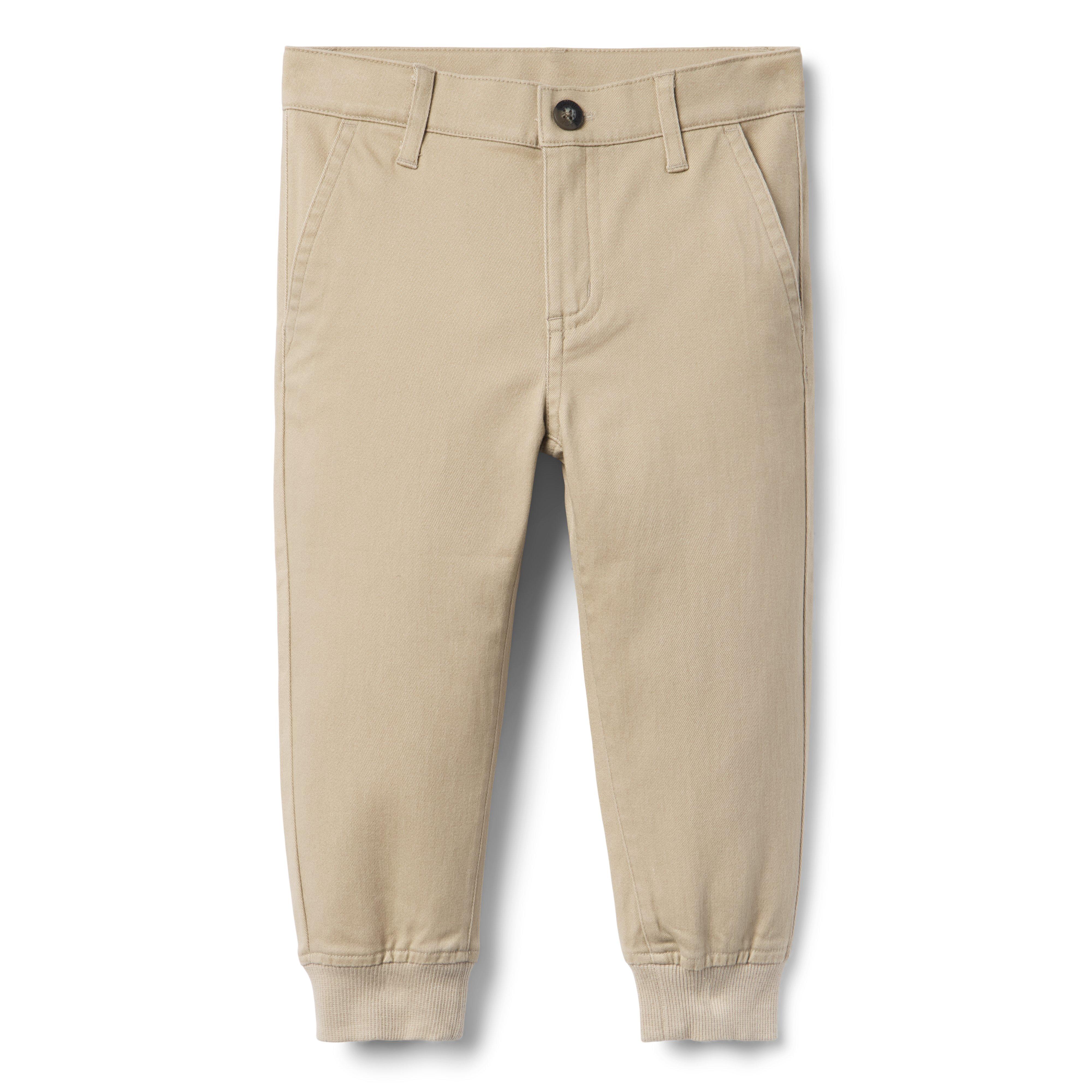 The Button Twill Jogger