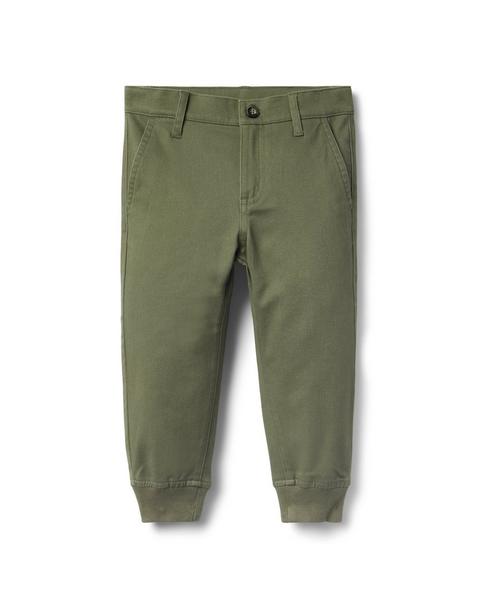 The Button Twill Jogger