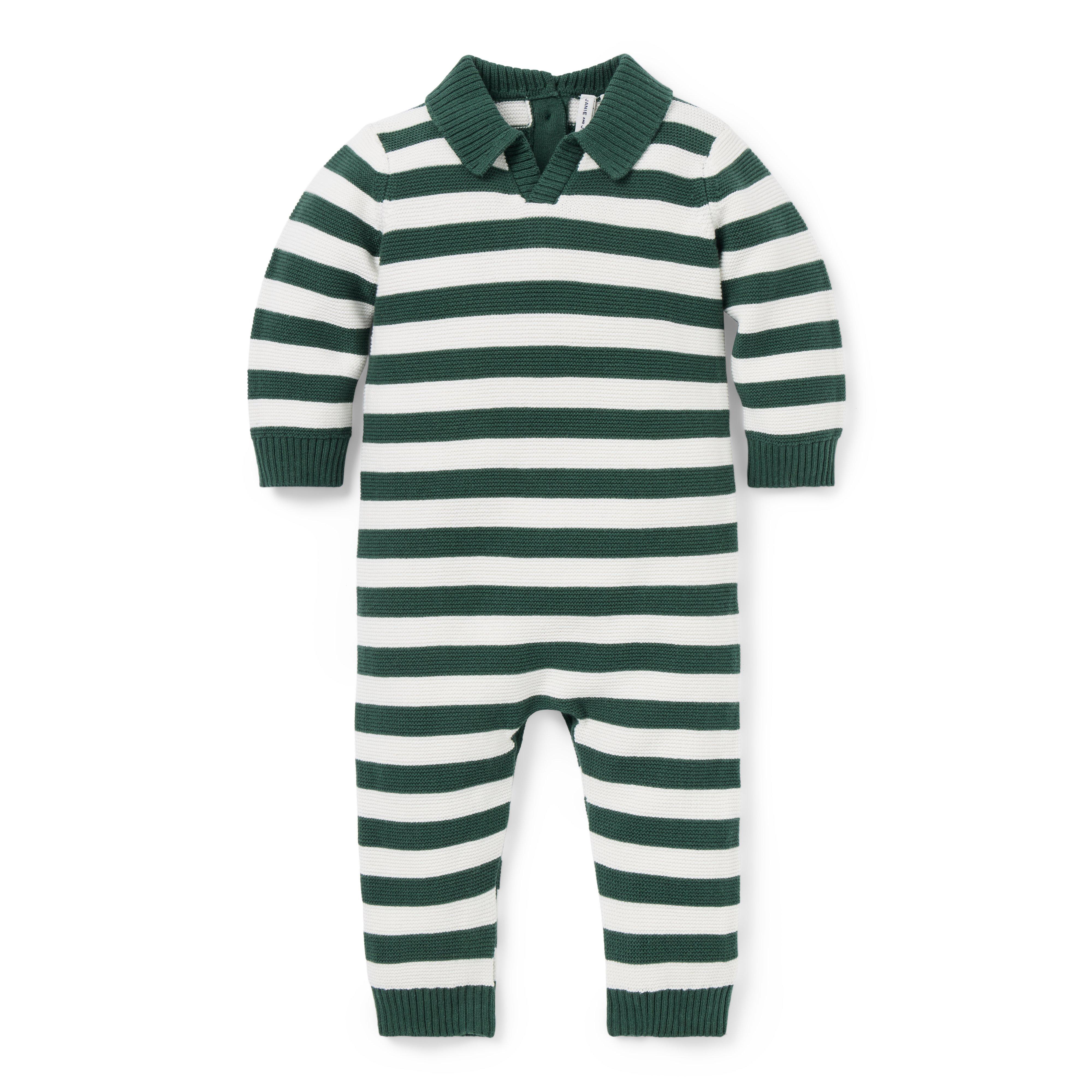 Baby Striped Rugby One-Piece